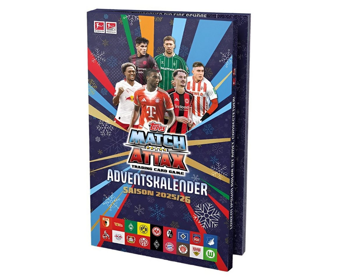 Topps Sammelkarte Topps Match Attax Bundesliga 2025/26 - 1 Adventskalender