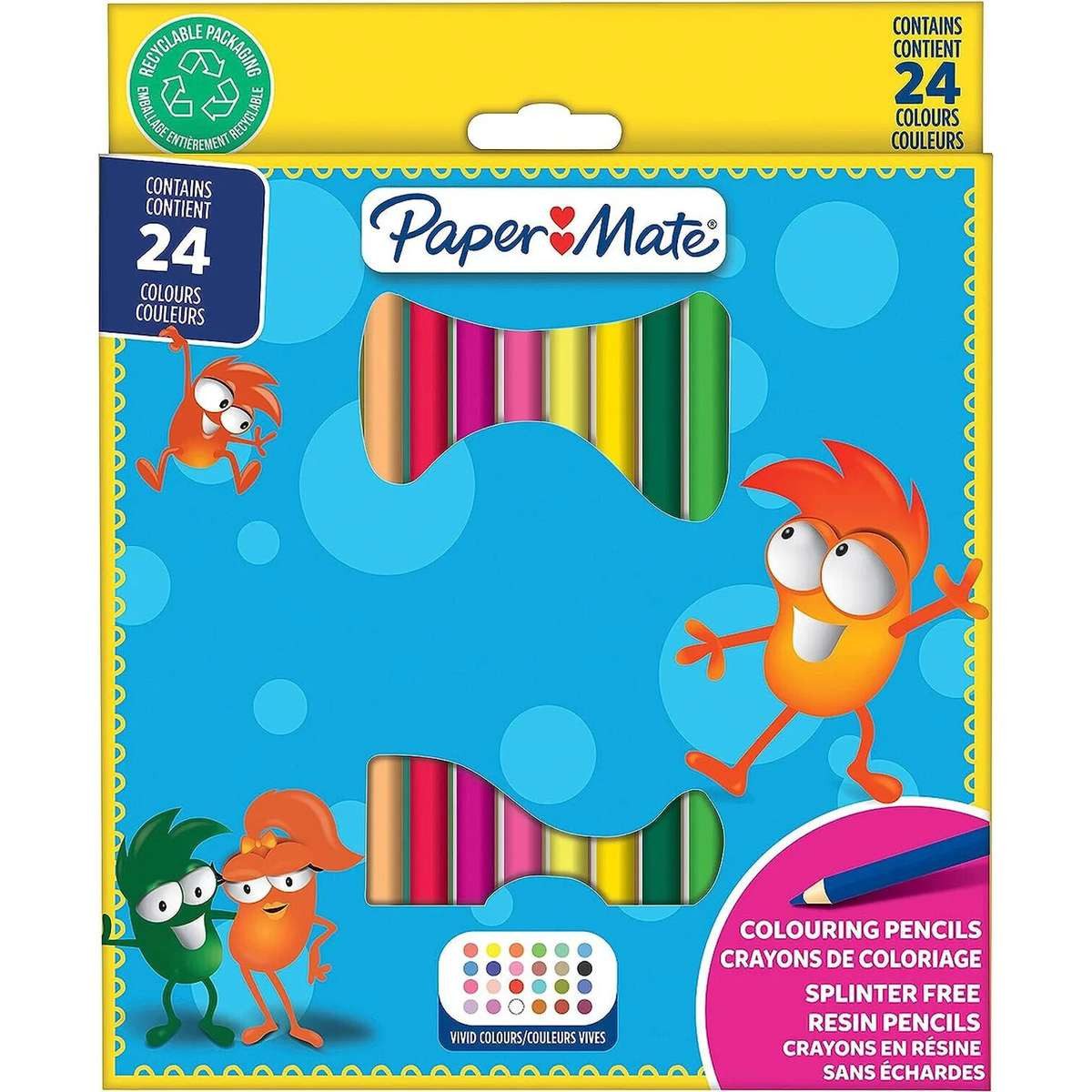 Paper Mate Buntstift PAPER MATE Buntstifte Kids Colouring Bunt 24er M Blister