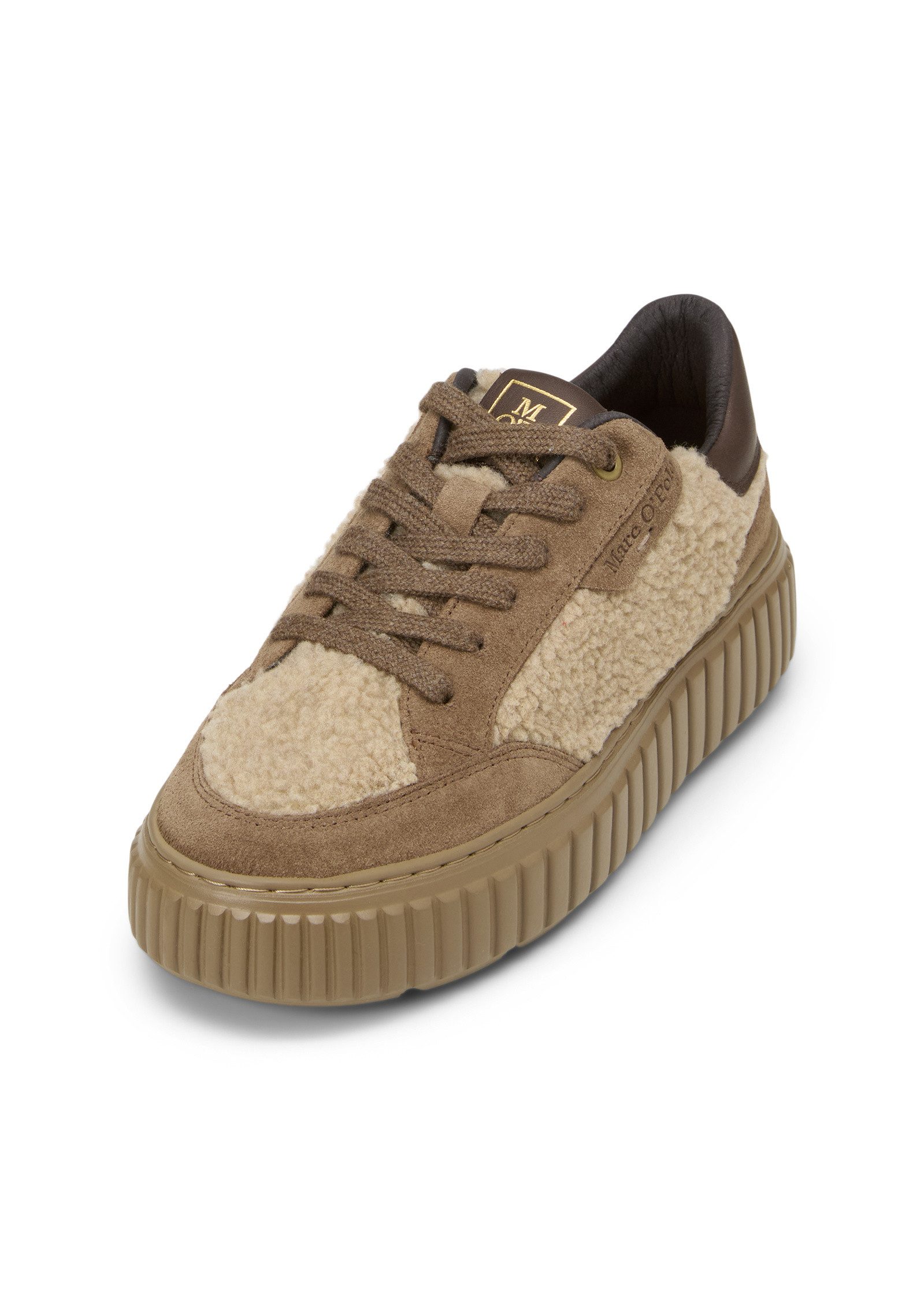 Marc O'Polo aus Veloursleder und Teddyfell Кроссовки