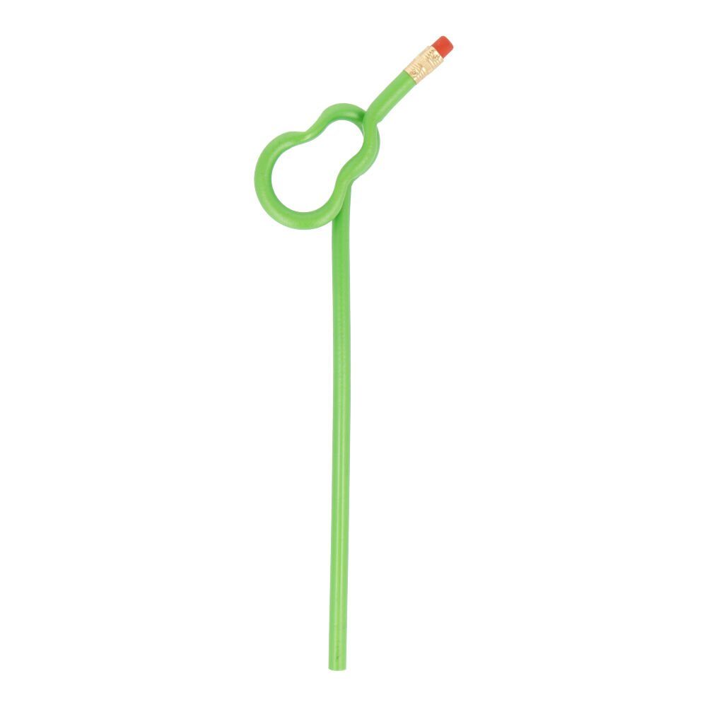 mugesh Bleistift Bleistift mit Radiergummi Gitarrenform, für Musiker grün