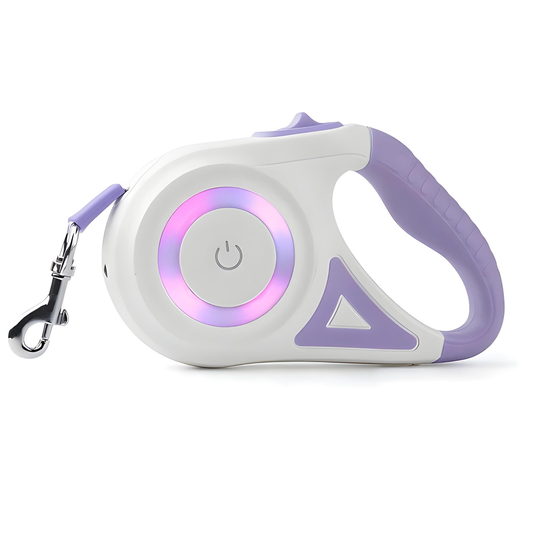ROJECO Hundeleine mit LED Beleuchtung & Taschenlampe, Touch Bedienung, mit LED-Beleuchtung & integrierter Taschenlampe