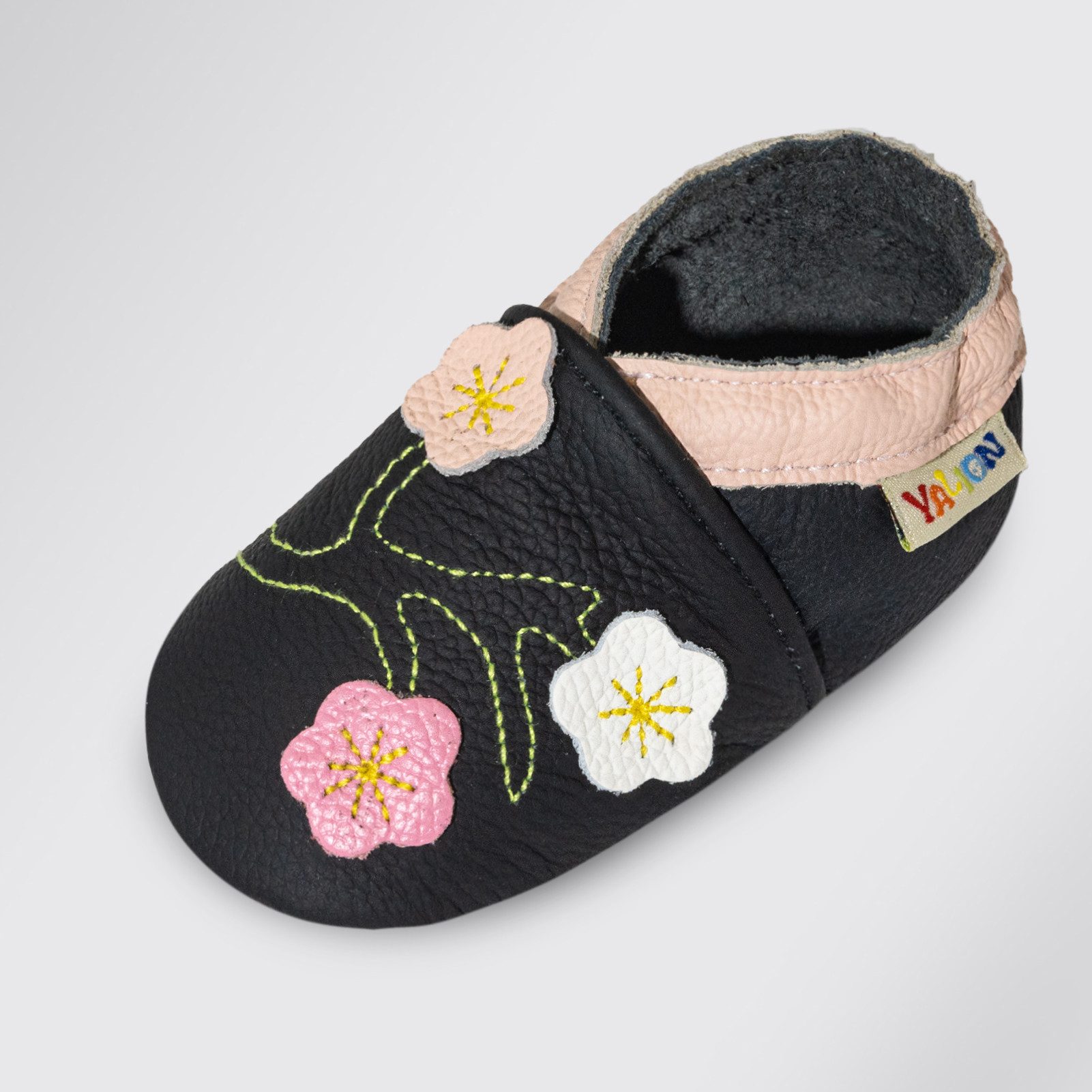 Baby Leder barfußähnlich flexible Sohle Krabbelschuh