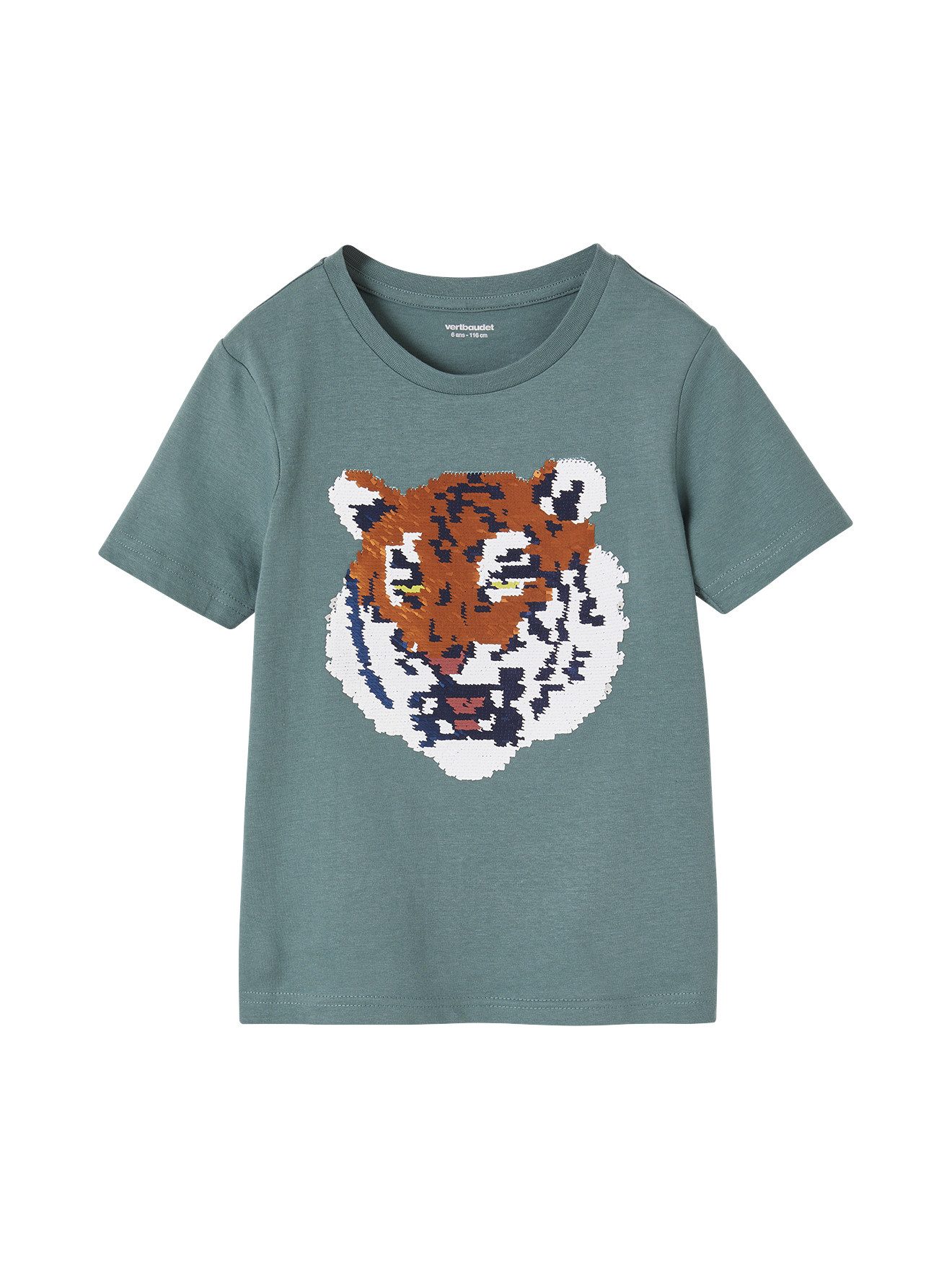 Kurzarmshirt Jungen T-Shirt mit Wende-Pailletten