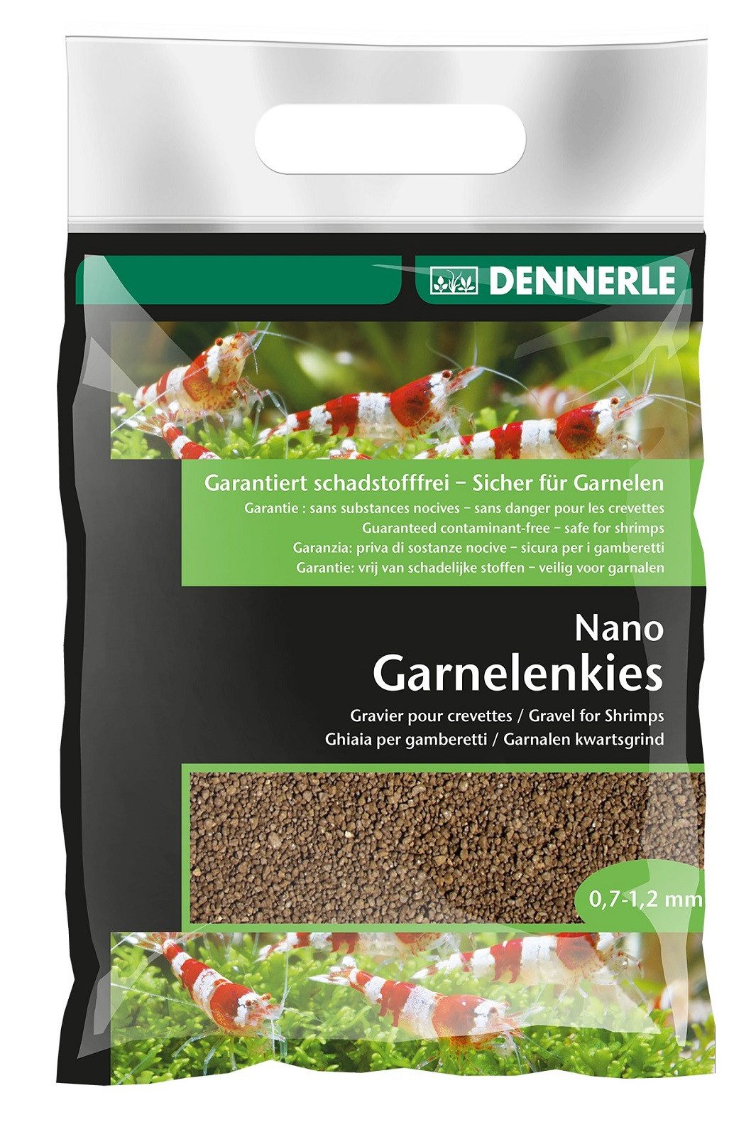 Thumbnail - DENNERLE Aquarienkies Dennerle Nano Garnelenkies Borneo braun 2 kg