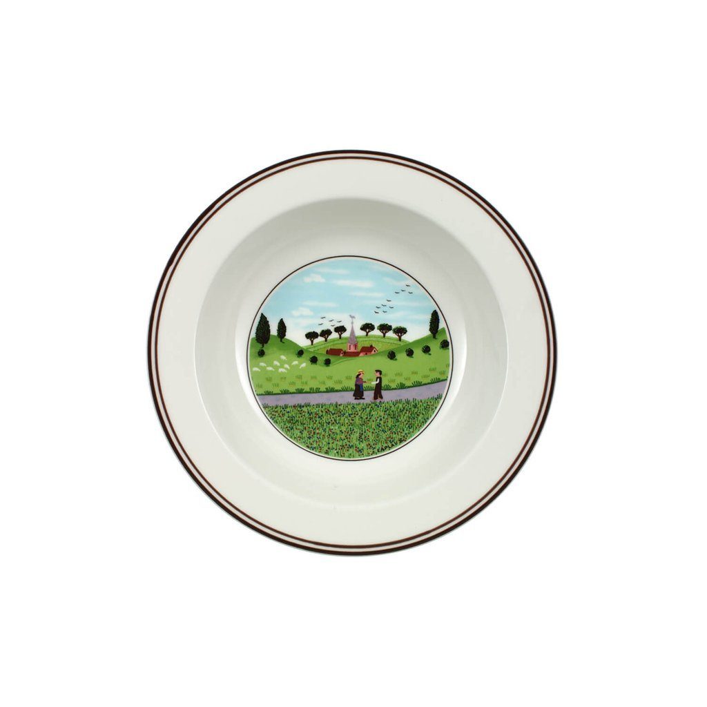 Villeroy & Boch Salatschüssel Design Naif Salatschale, Porzellan, (1-tlg), Premium Porcelain, mikrow.- & spülm.sicher, Made in Germany