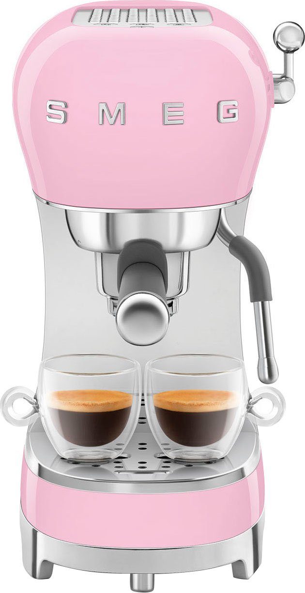 Smeg Espressomaschine ECF02PKEU, Herausnehmbare Tassenablage