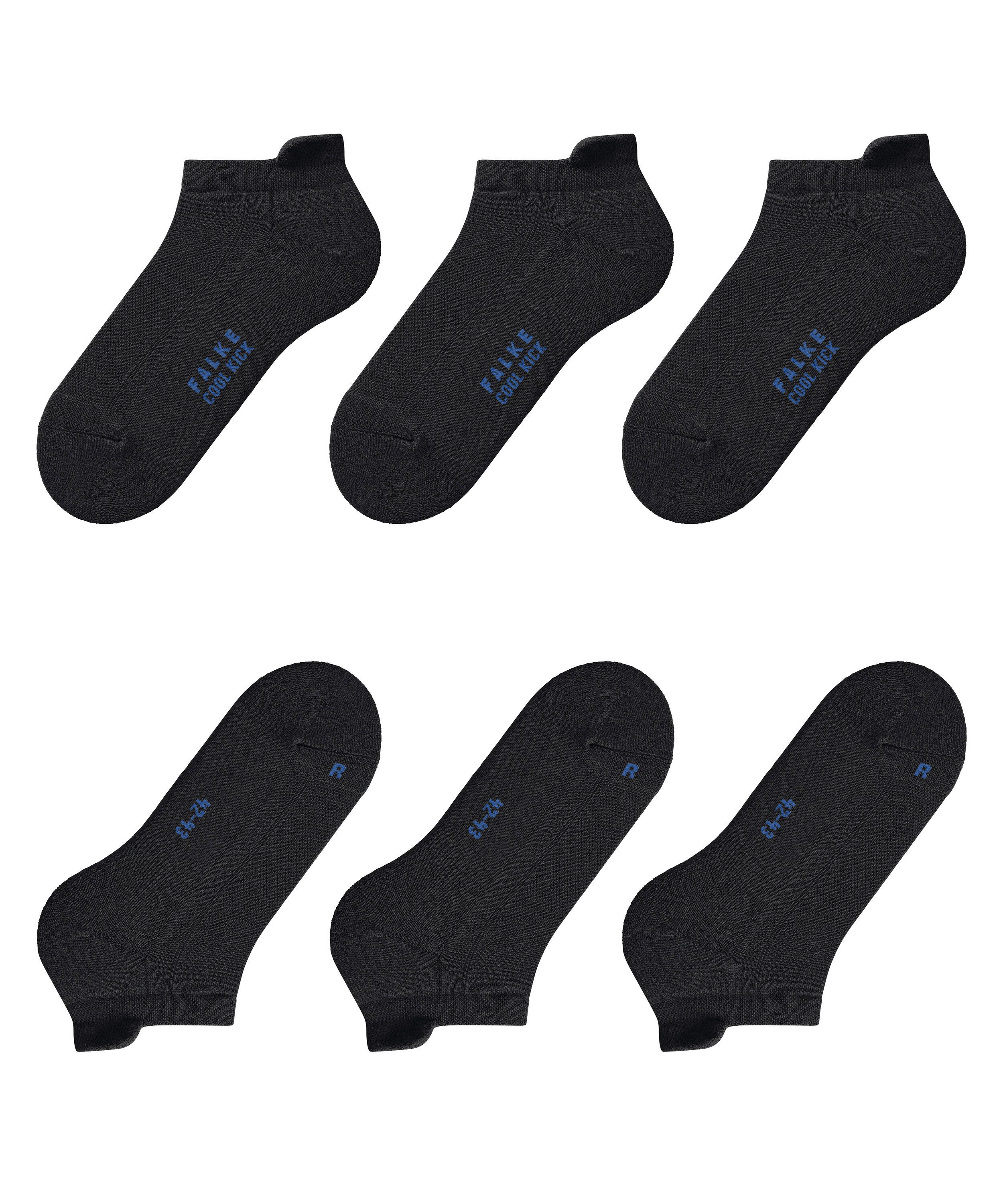 FALKE Sneakersocken Cool Kick 3-Pack Sneakersocken (3-Paar) mit ultraleichter Plüschsohle