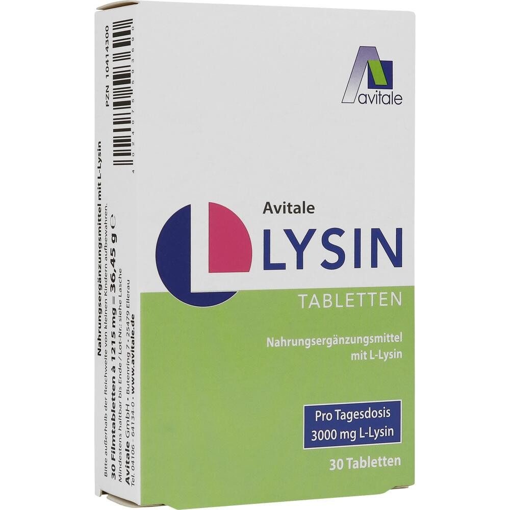 Avitale GmbH L-LYSIN 750 mg Tabletten Tabletten, 30 St.