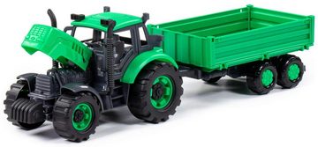 Polesie Spielzeug-Traktor Traktor Progress mit Kippanhänger Schwungrad