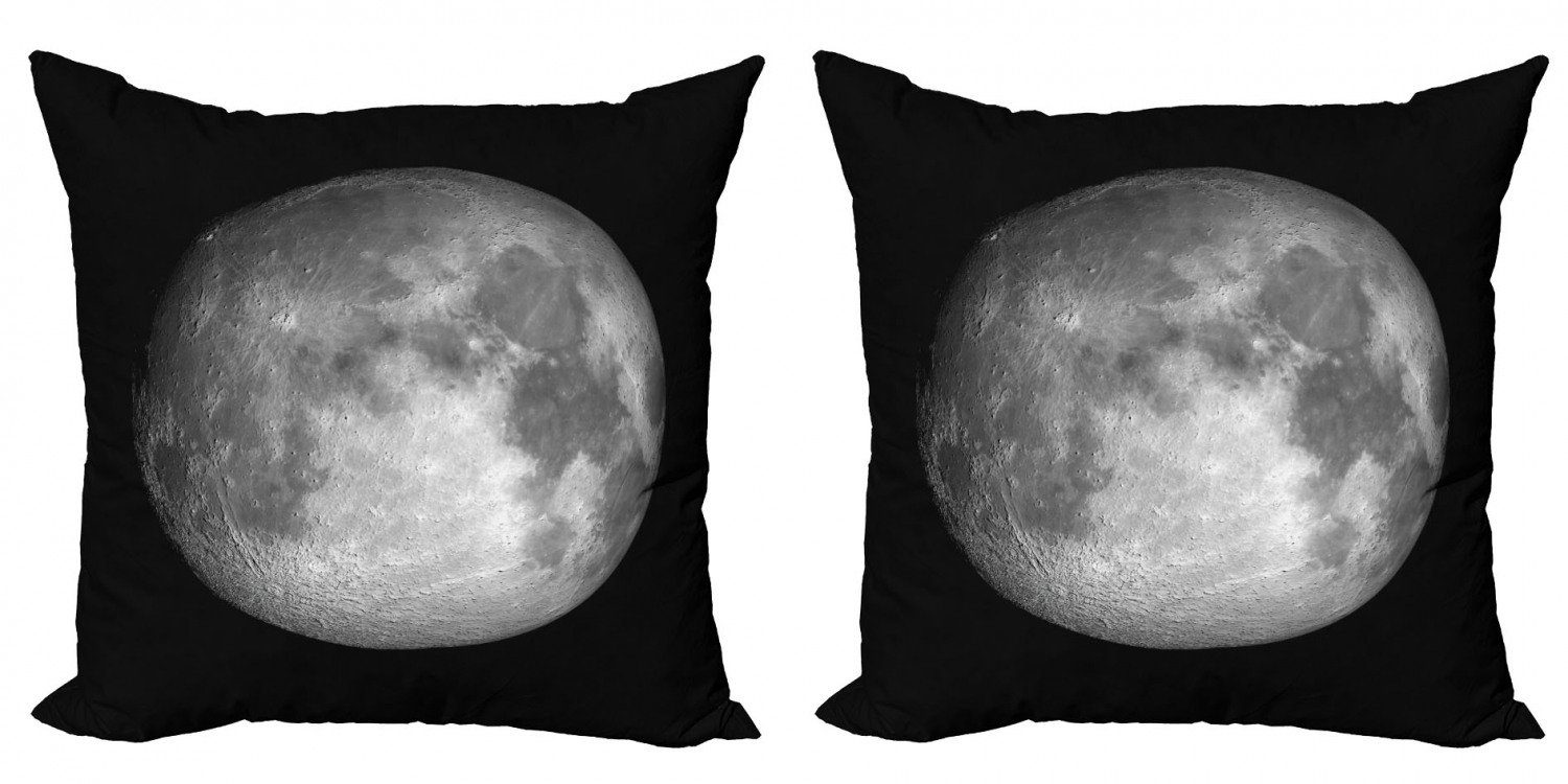 Kissenbezüge Modern Accent Doppelseitiger Digitaldruck, Abakuhaus (2 Stück), Galaxis Trippy Mond Planet Weltraum