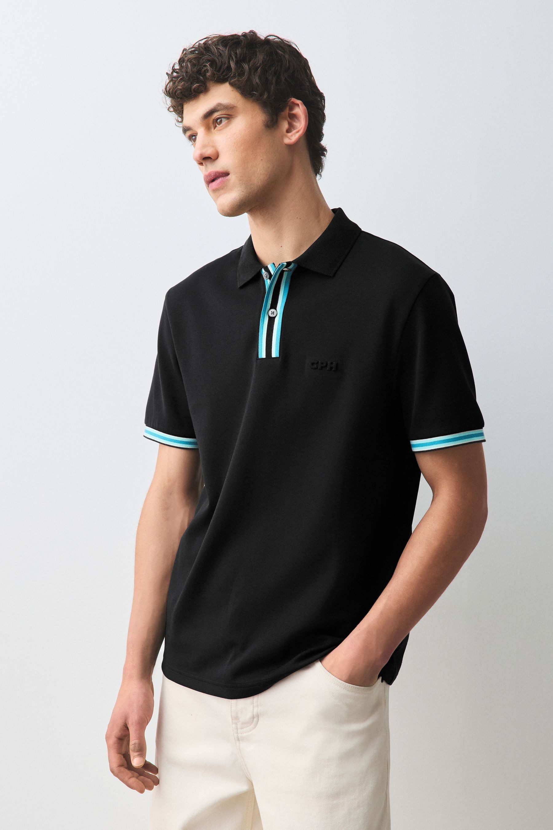 Poloshirt Motionflex Polohemd mit Randstreifen