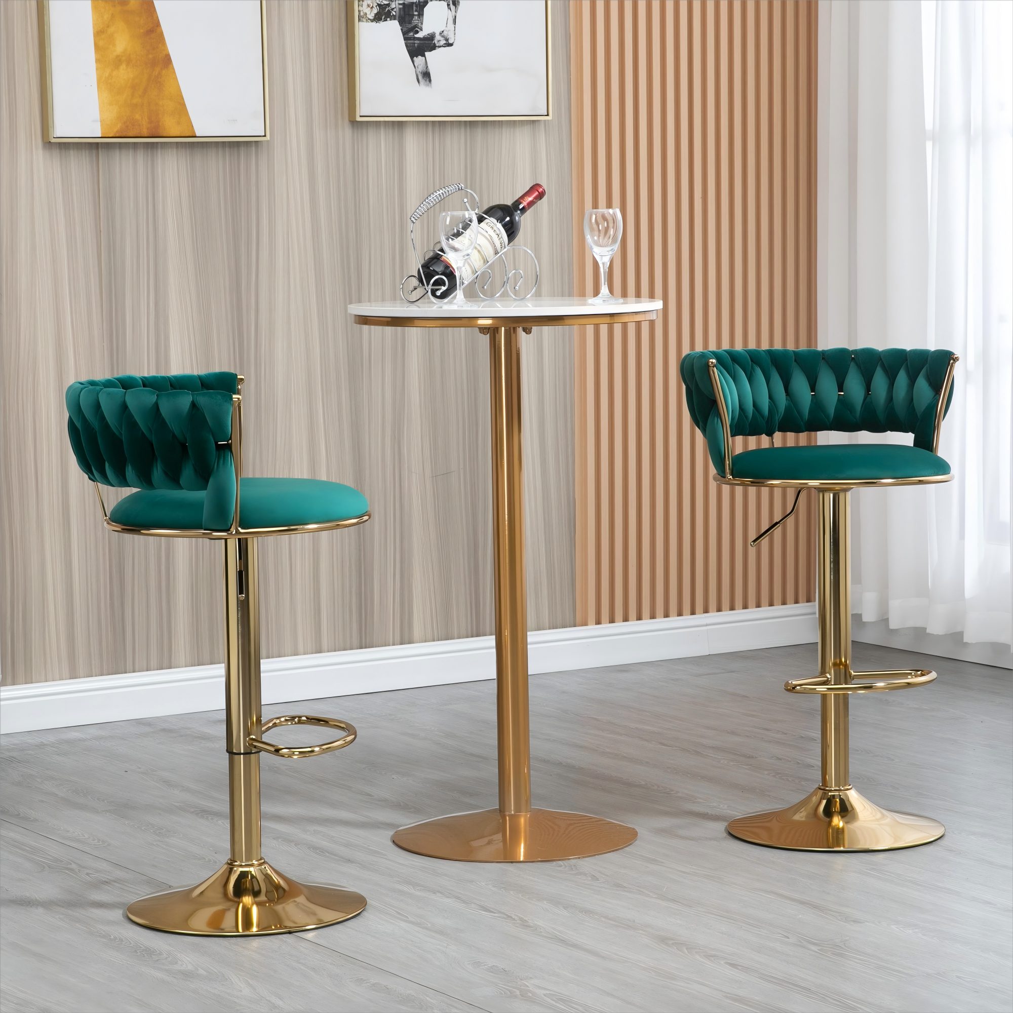 LVHOM Barhocker Set, goldene Stuhlbeine, moderne günstig online kaufen