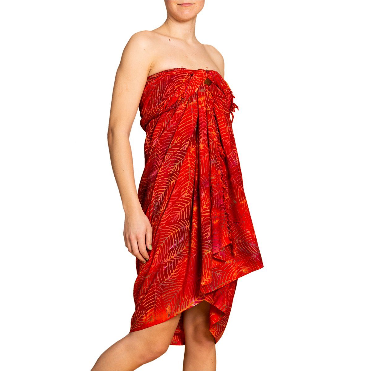PANASIAM Pareo Sarong Wachsbatik schwarz-weiß aus günstig online kaufen