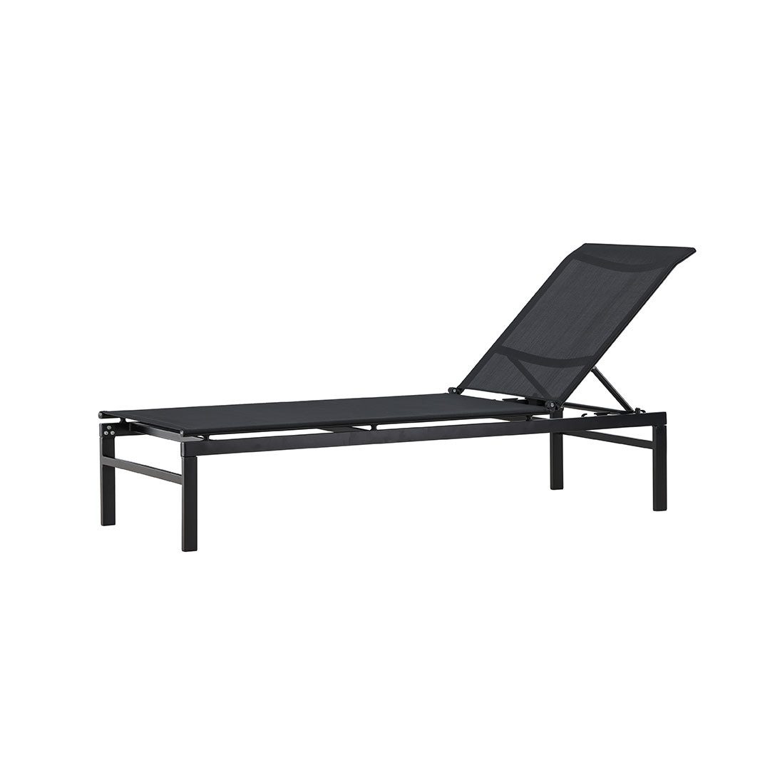 Venture Home Gartenliege Massimo Liege schwarz.