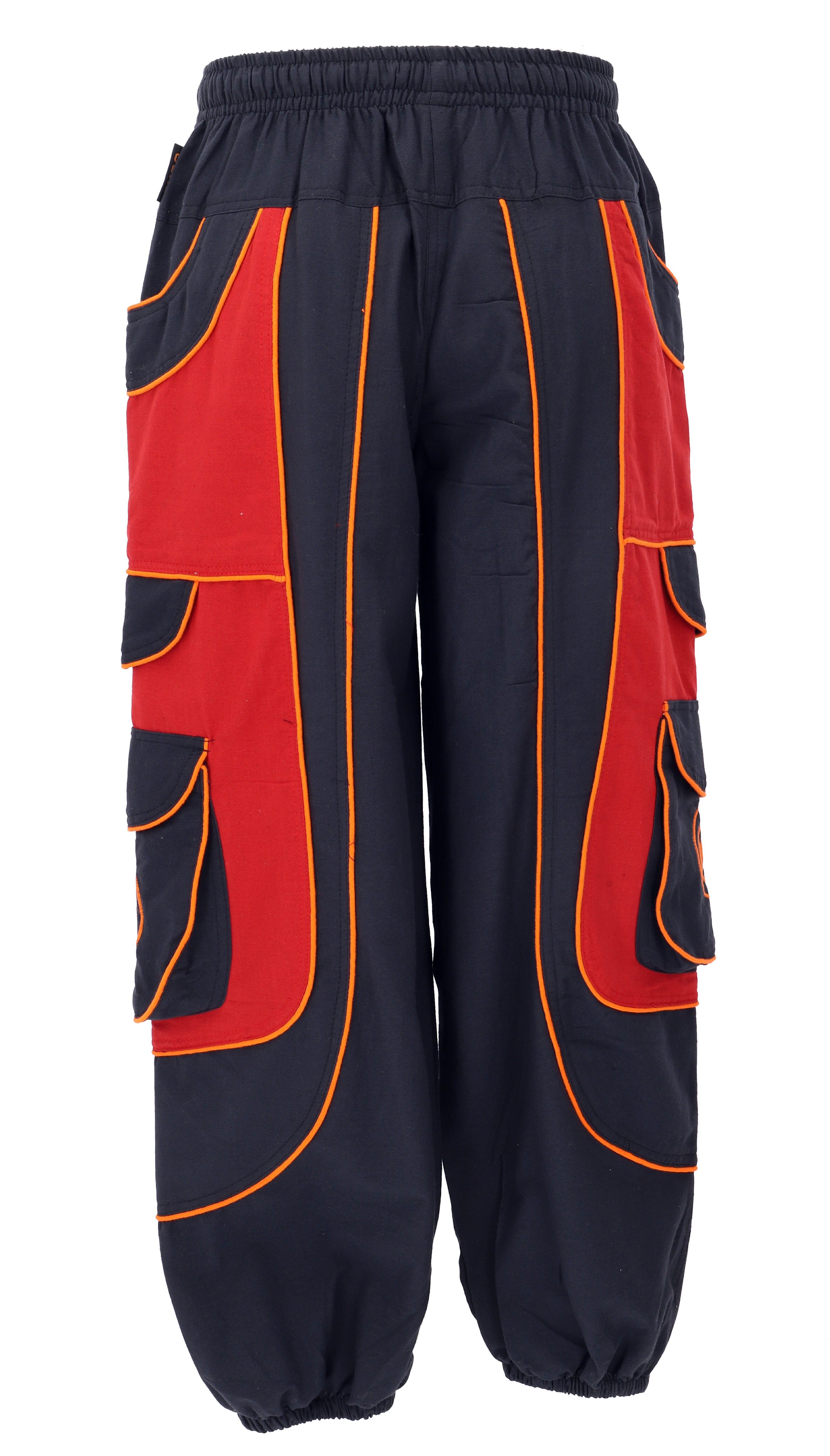 Guru-Shop Relaxhose Goahose, Herren Yoga Hose, bequeme Freizeithose.. Festival, Hippie, Ethno Style, alternative Bekleidung
