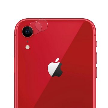 CoolGadget Schutzfolie Panzerfolie für iPhone XR, (Spar-Set 4in1, 2x Displayschutz, 2x Kameraschutz), Panzerglas Schutzfolie für Apple iPhone XR Folie