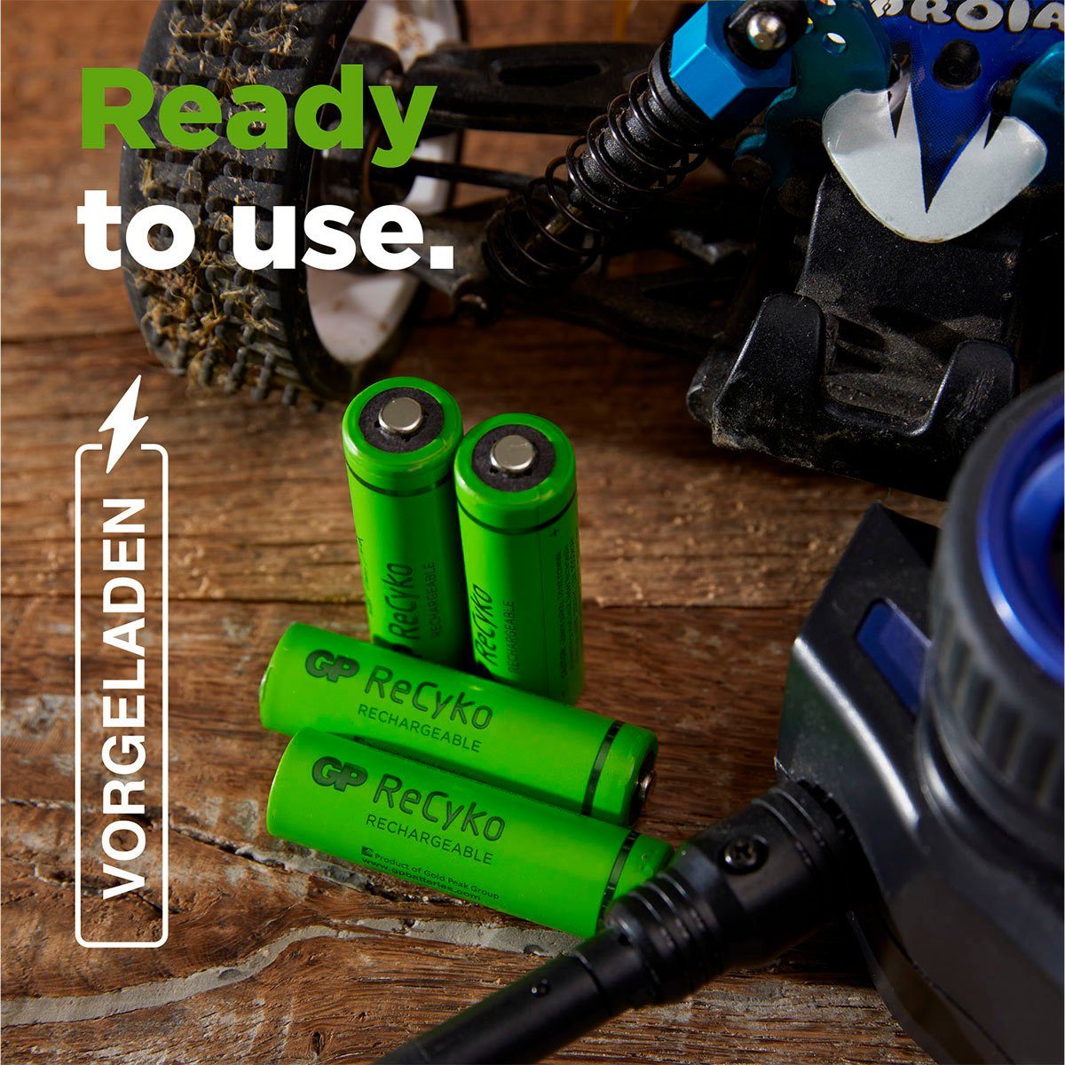 4er 950 V, 4 Batterie, Batteries AAA ReCyko NiMH mAh (1,2 Pack GP 1,2V St)