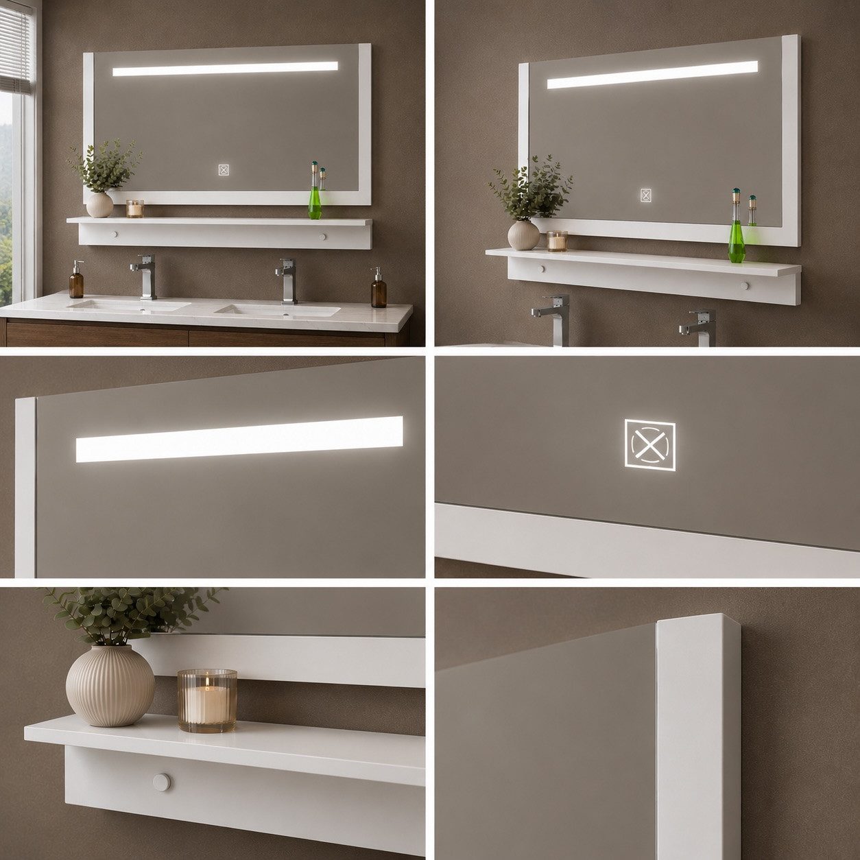Homeline Badmöbel-Set Badmöbel Set hochschränke Danny Spiegel Keramik Becken Hochglanz, (Komplettes Badmöbel Set, 6-St., Badmöbel Set Schwarz Hochglanz 6 Teilig Badezimmermöbel), Hochglanz Optik Mit 2 Schubladen