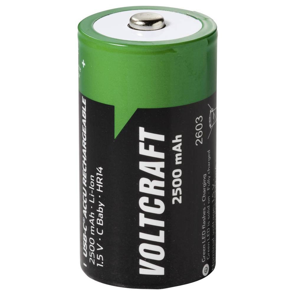 VOLTCRAFT Baby (C)-Akku Li-Ion 2500 mAh 1.5 V 2 St. VC-17275575 Akku