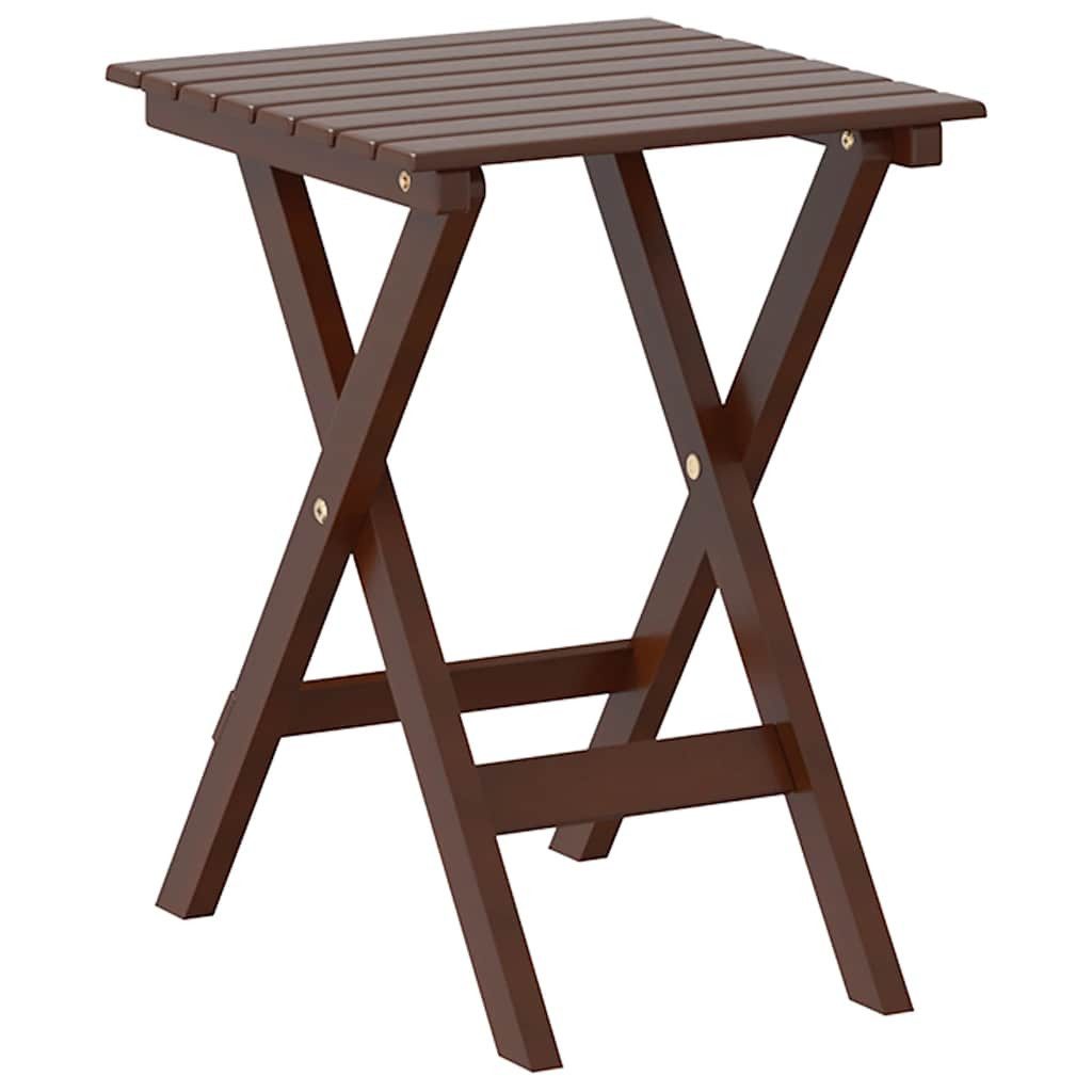 vidaXL Gartentisch Beistelltisch Klappbar Braun Massivholz Pappel (1-St)