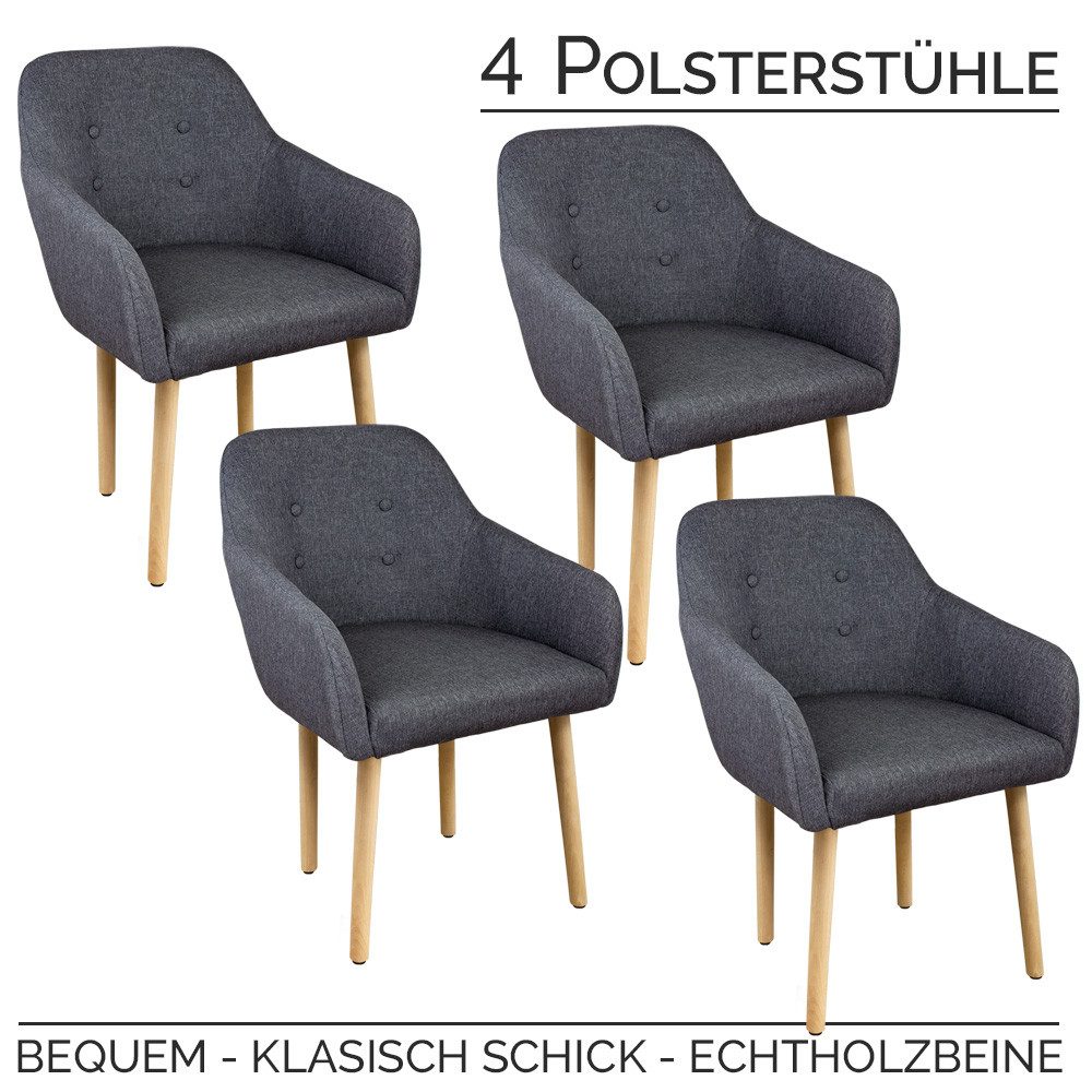 Kingpower Esszimmerstuhl 2/4/6/8 Set Stühle Esszimmerstühle Stuhl Sessel Ar günstig online kaufen