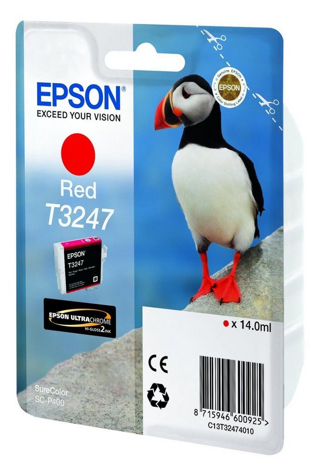 Thumbnail - Epson Epson T3247 Druckerpatrone rot Tintenpatrone