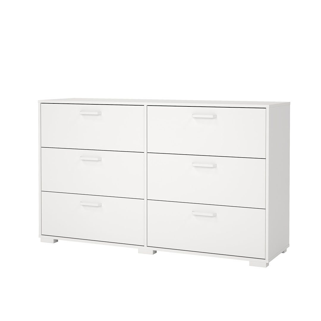 Tvilum Kommode Sofia Kommode 6 Schubladen weiß.