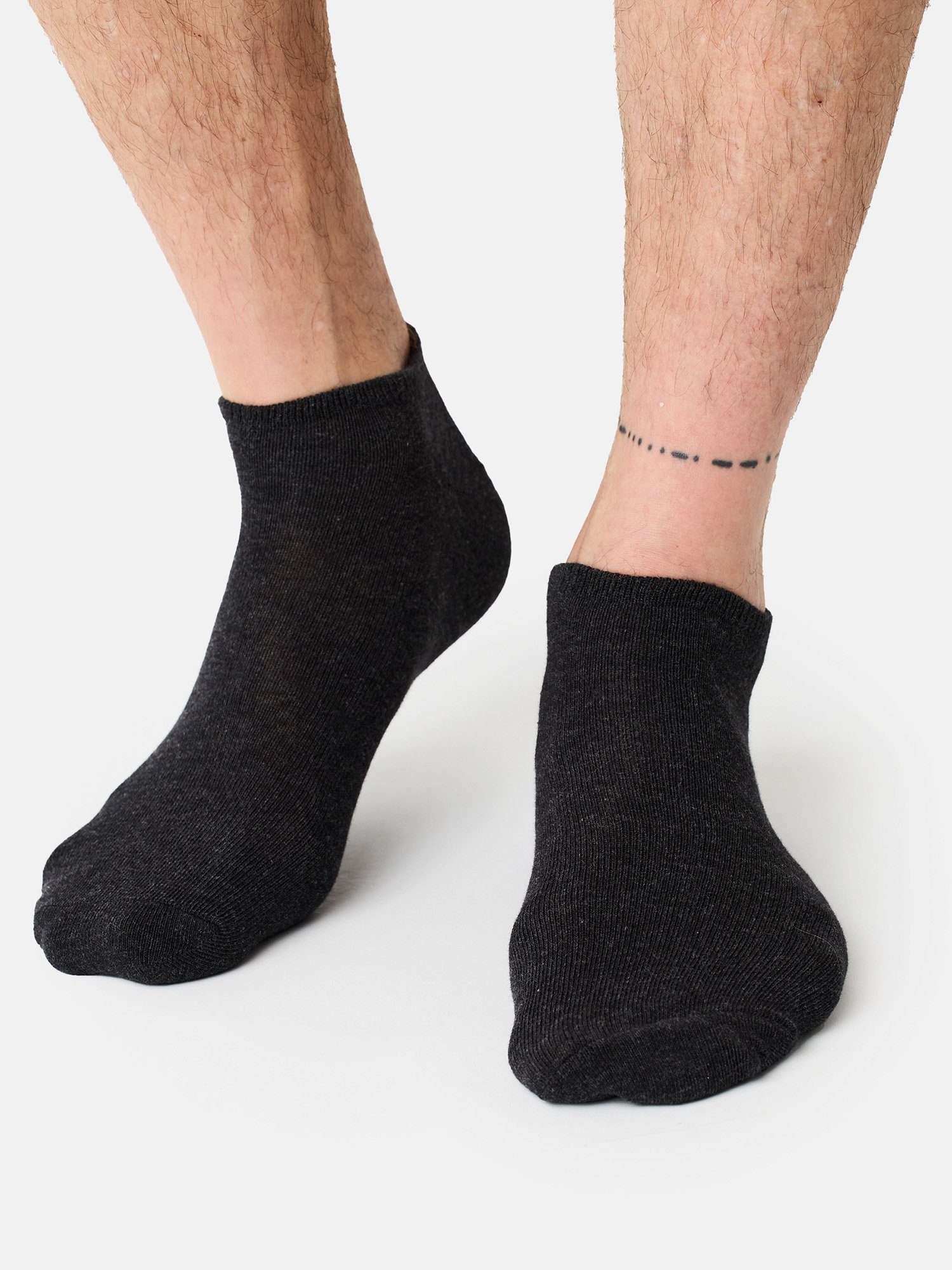 Sneakersocken anthrazitmelange Sneaker-socken Sneaker Der Baumwolle füsslinge (14-Paar) füßlinge Nur