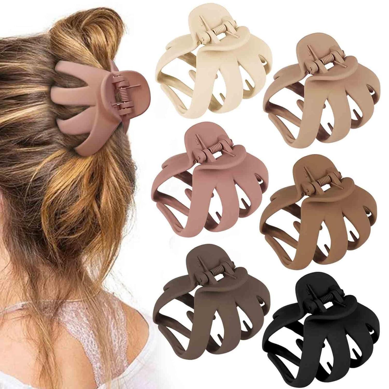 LuxusKollektion Haarklammer Haarklammer Octopus Haarspangen Damen Lockiges Haar 6