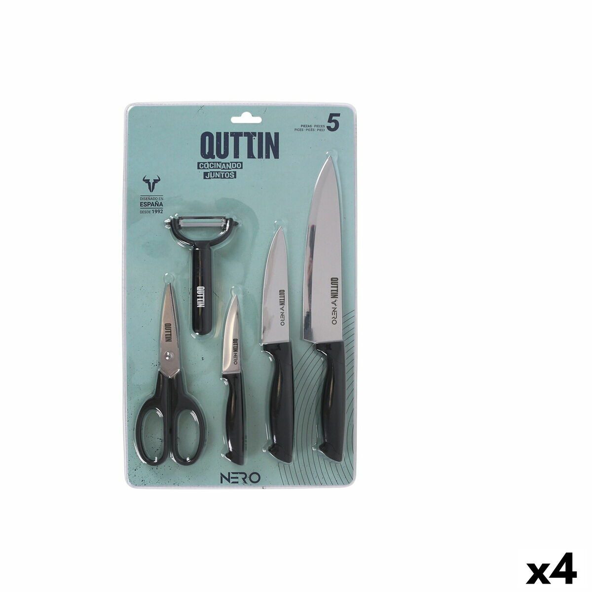Coltello da Cucina Quttin Natura 24,5 cm [36 Unità
