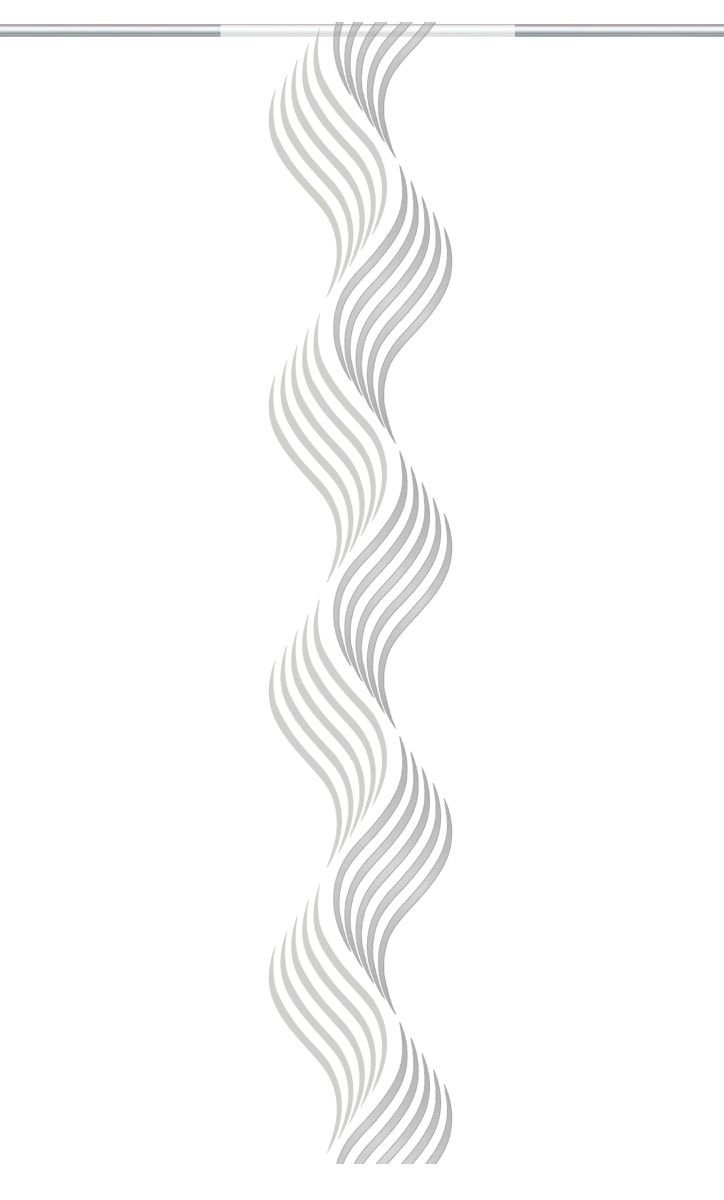 HOME WOHNIDEEN Gardine Home Wohnideen Querstreifen Bedruckt 084948-0307 (1 St), Lichtschutz, Stoff