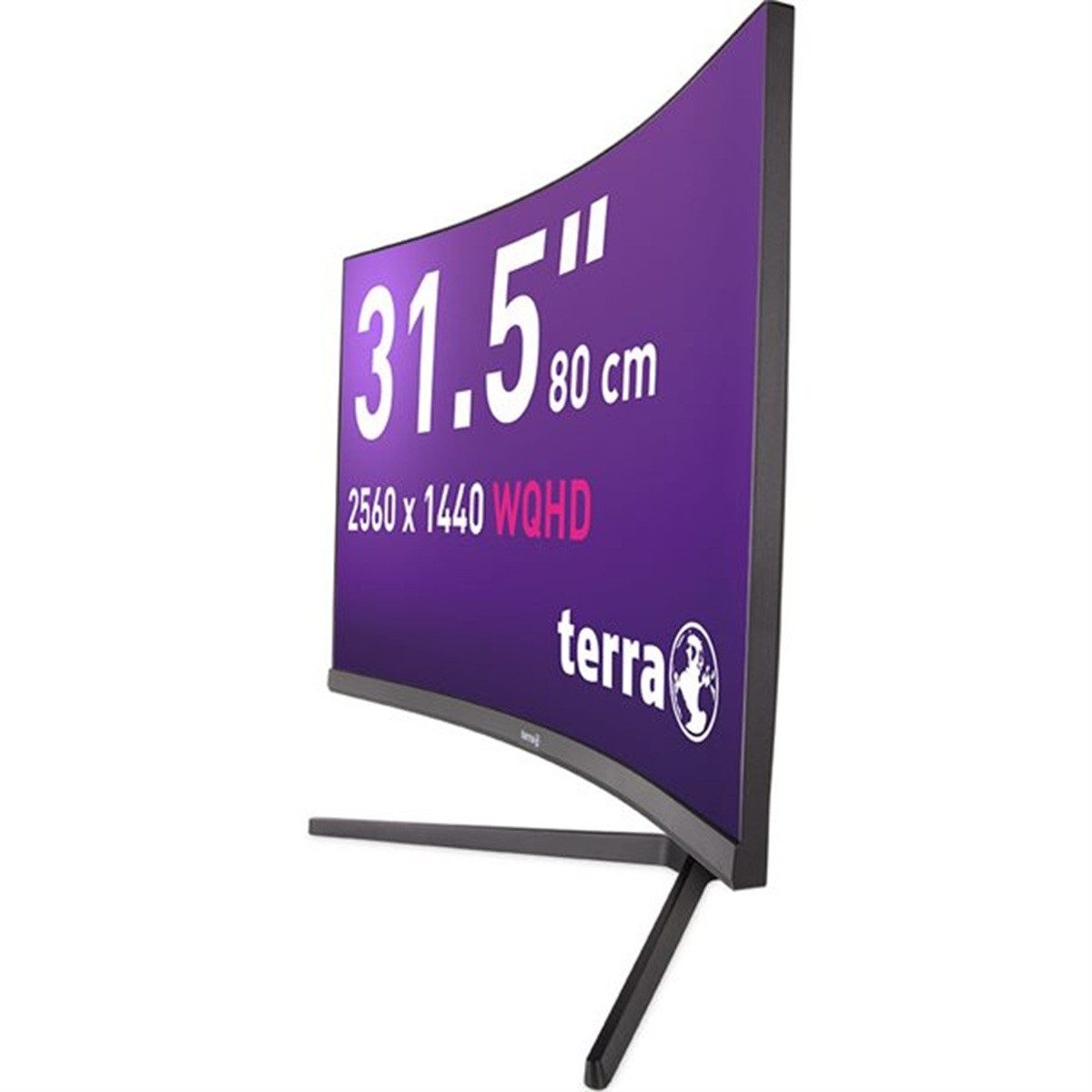 TERRA TERRA LCD 3285W HA CURVED LCD-Monitor (80 cm/31.5 ", WQHD, 1 ms Reaktionszeit, Advanced VA, 180Hz, 1ms, WQHD, HDMI, Displayport 1.2, USB-C, VESA)