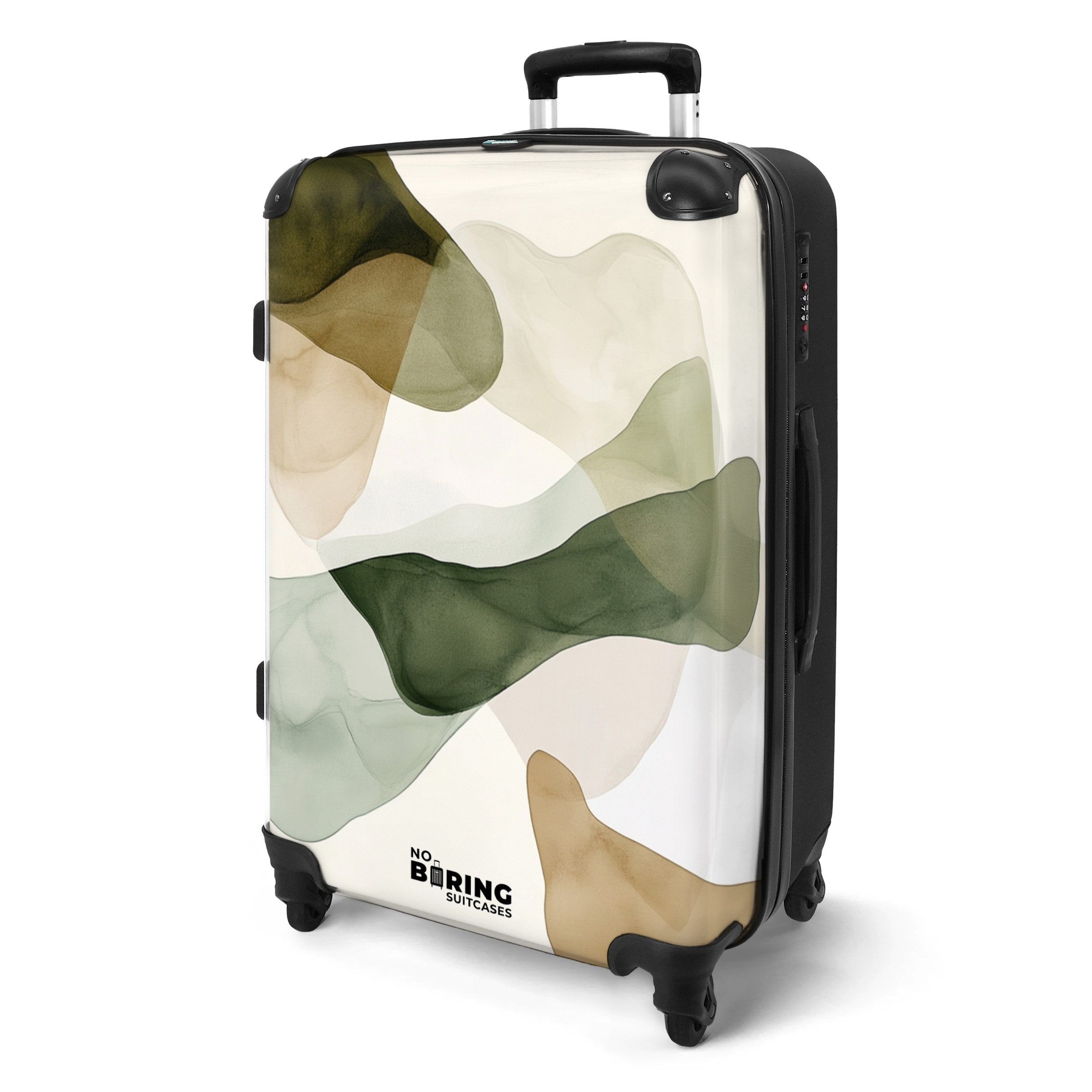 NoBoringSuitcases.com© Hartschalen-Trolley Fließende Farbflächen auf cremef günstig online kaufen