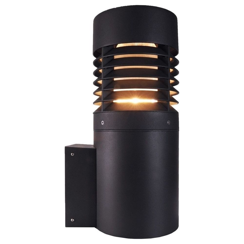 Deko-Light Außen-Wandleuchte Wandleuchte Porta in Anthrazit mit flacher Abdeckung E27 IP65