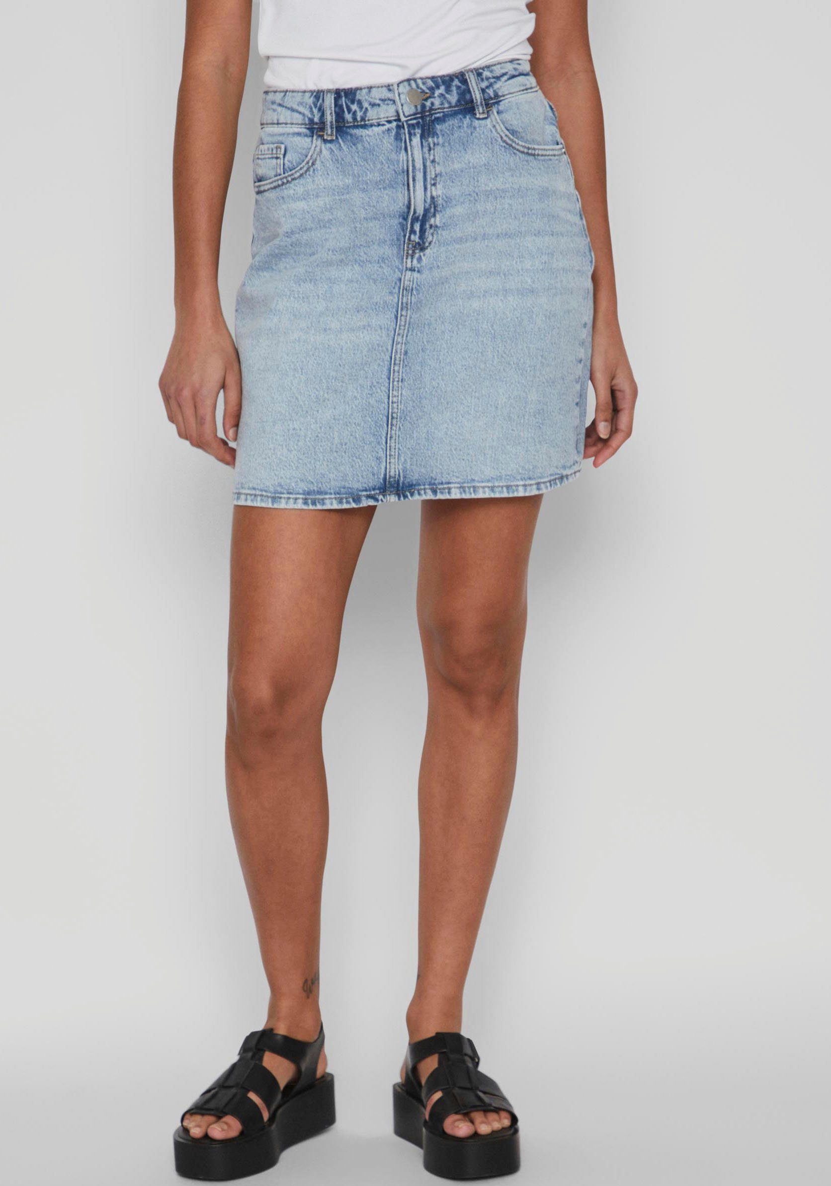 NOOS Jeansrock SKIRT- VIKAJA Vila JAF LBD DENIM