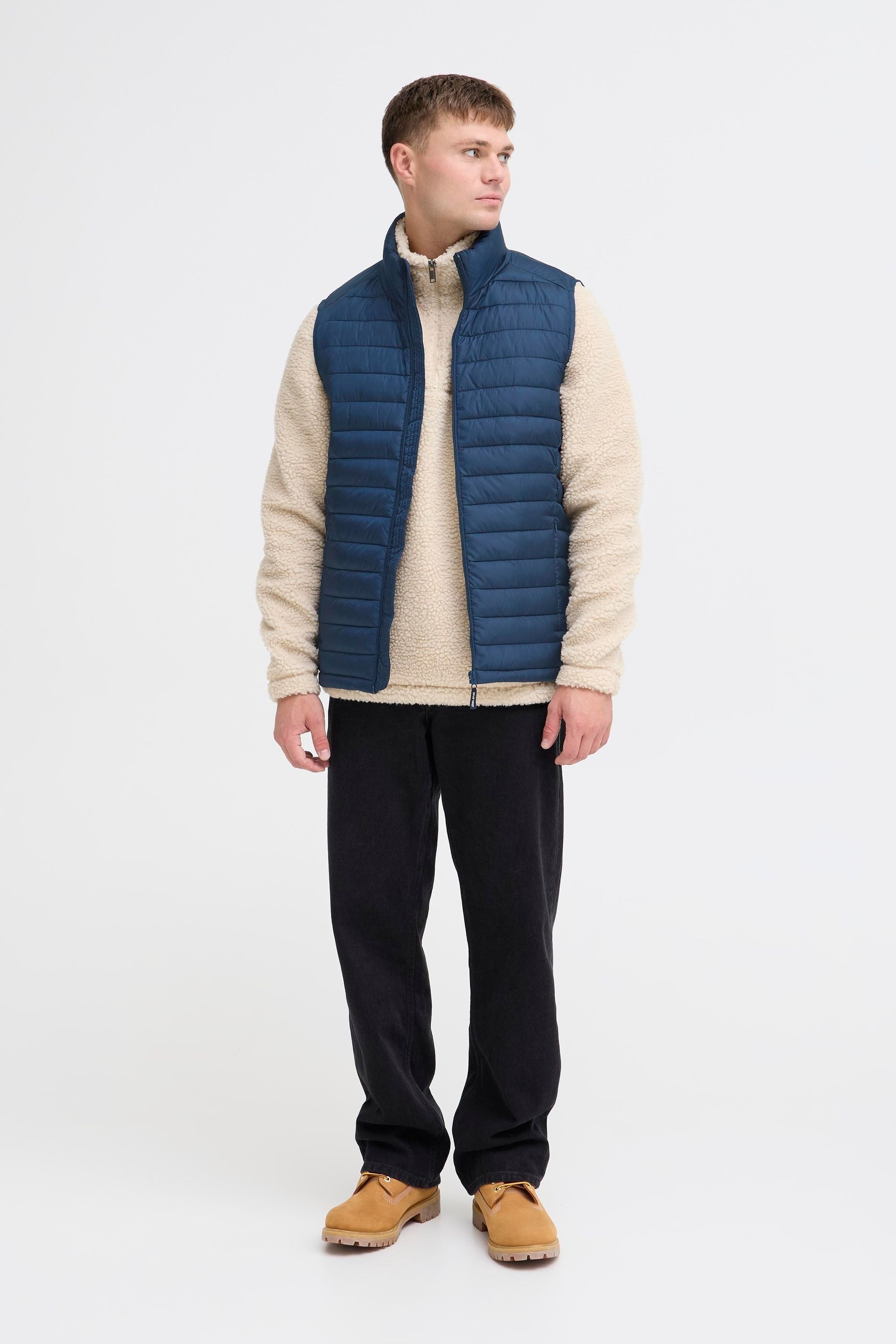 Blend Steppweste BHMRomic Stilvolle Basic Steppweste mit Taschen