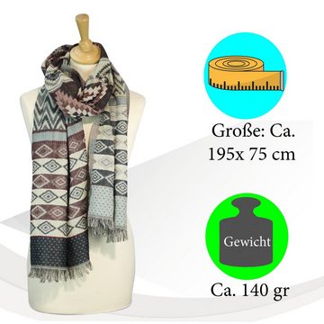 Sunsa Modeschal Sunsa Winterschal, Große Schal Halstuch. Damen/ Herren Schal aus 60% Baumwolle/40% Viskose