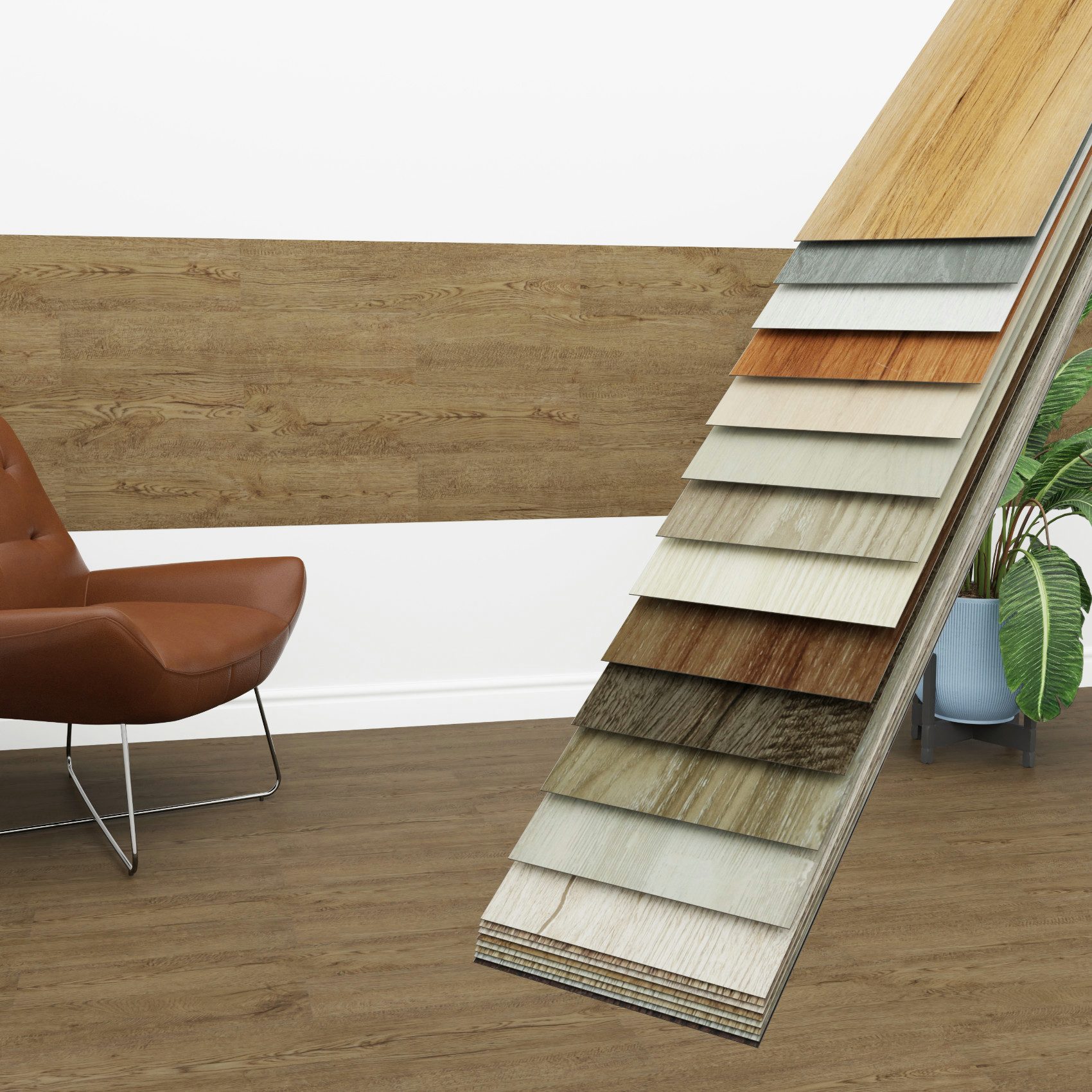 Hexim Vinylboden, Vinyldielen 0,97m² selbstklebend PVC Wandverkleidung Bodenbelag Holzoptik 91x15cm Paneele für Wand & Boden Holzdielen braun (7 Dielen Rustic Pine - 1804-20)