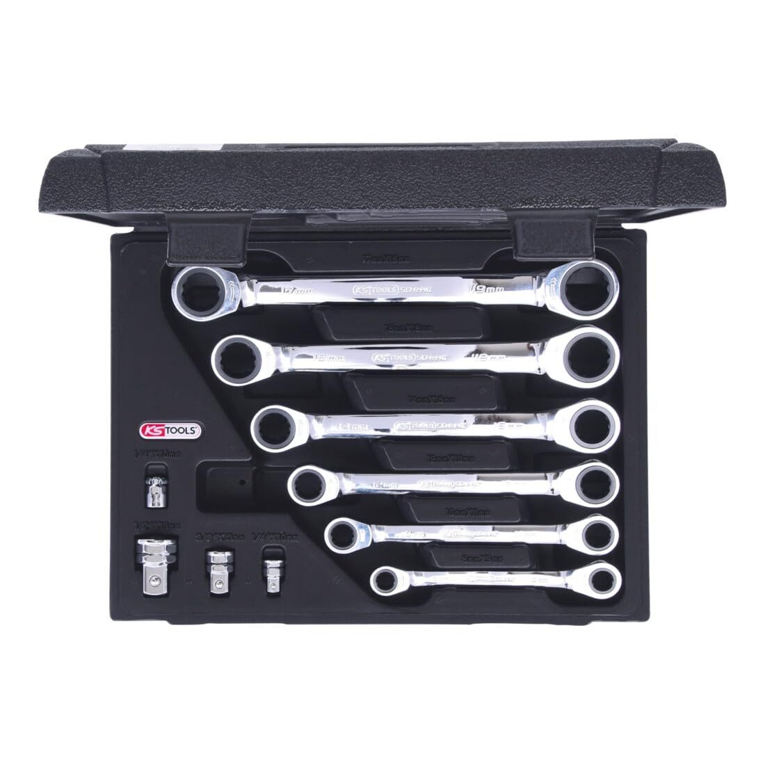 KS Tools Schraube KS Tools GEARplus Doppel-Ratschenringschlüssel-Satz, 10-teilig 8-19mm