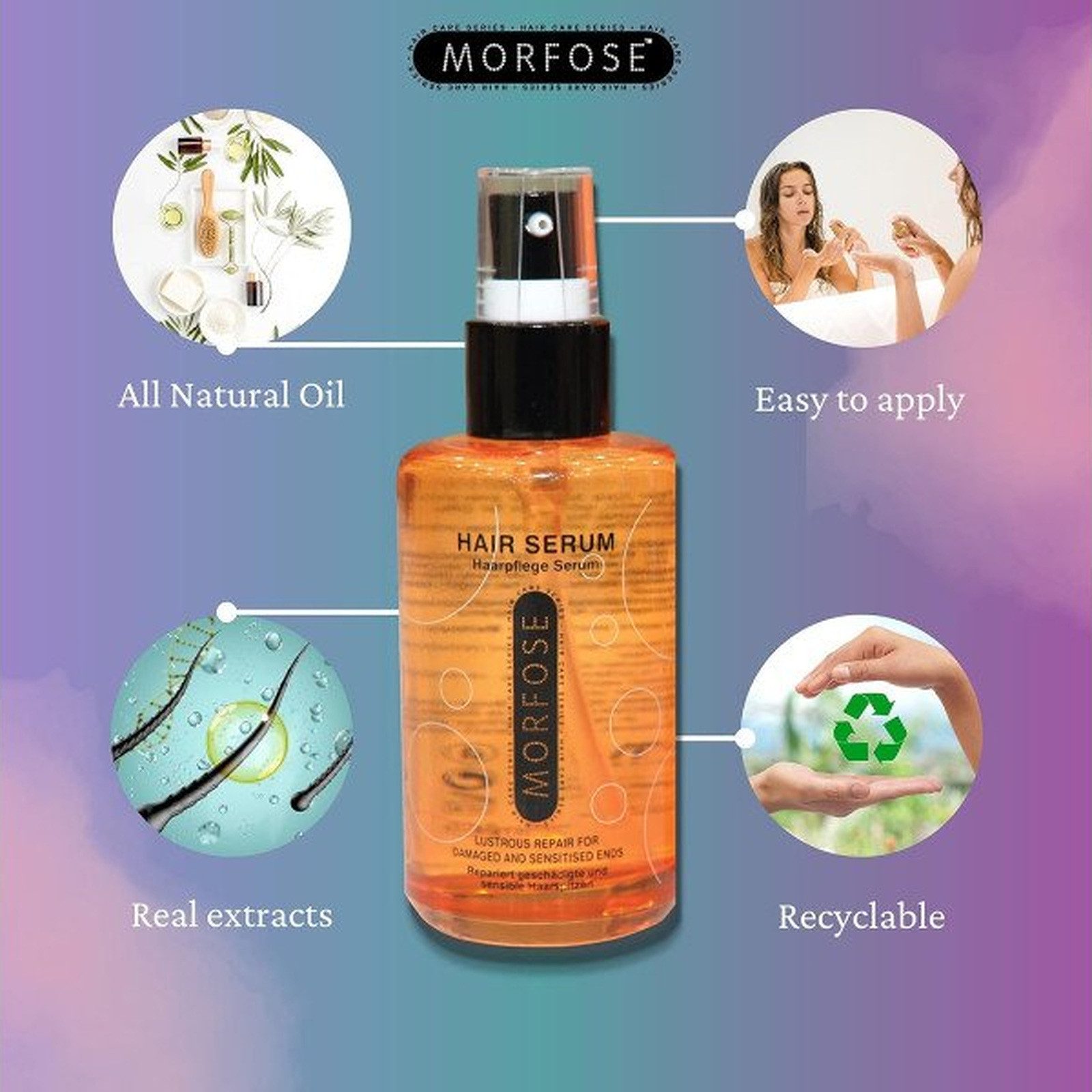 Morfose Haaröl Morfose - Hair Care Oil - Argan, MilkTherapy - 2 Varianten