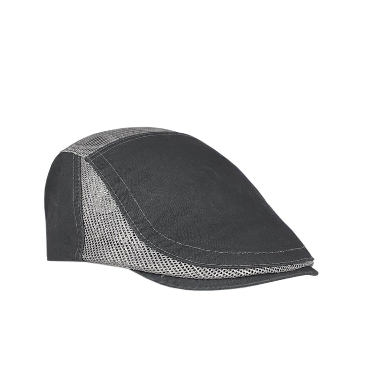 Schiebermütze Grau-153008 Mütze Leoberg Cap Flache mit Schirmmütze Unisex Schieber Schirm -