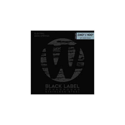 Warwick Saiten, Bass Saiten,4er,40-100,Black Stainless Steel