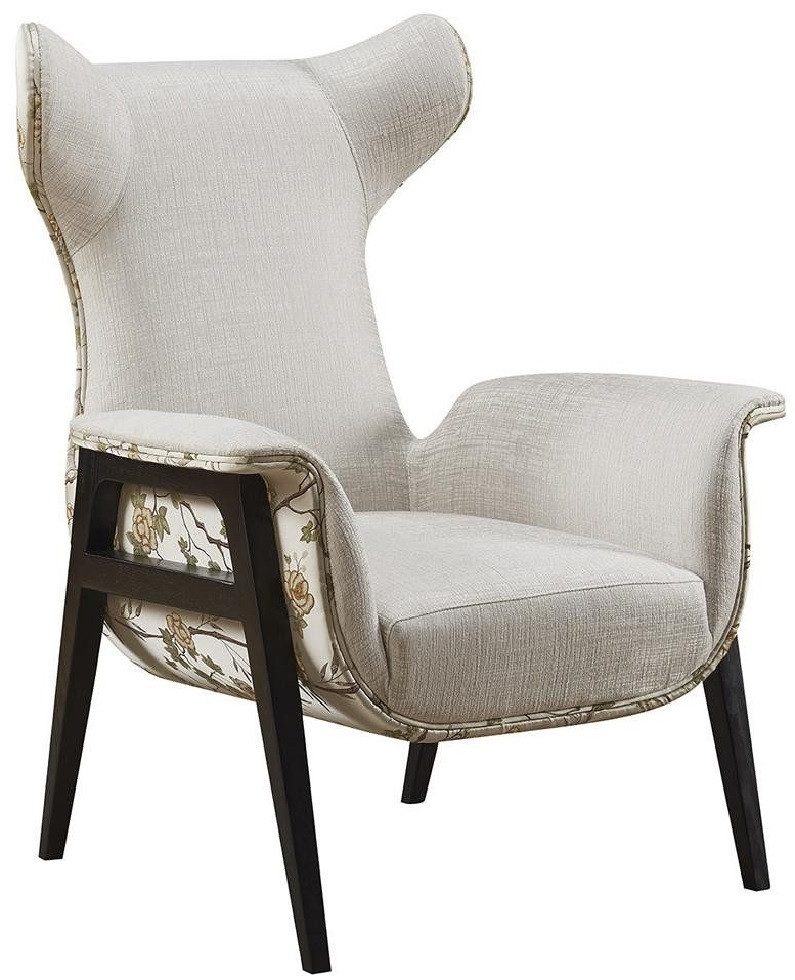 Ohrensessel Einzelner Stoff Lounge Relaxsessel im Club-Design mit Schlangenmuster