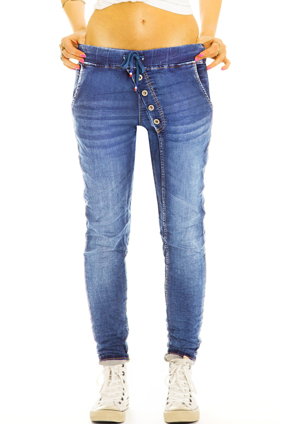 be styled Jogg Pants Jogging Pants hüftig bequeme stretchige Hose - Damen - j6p-hellblau mit Stretch-Anteil