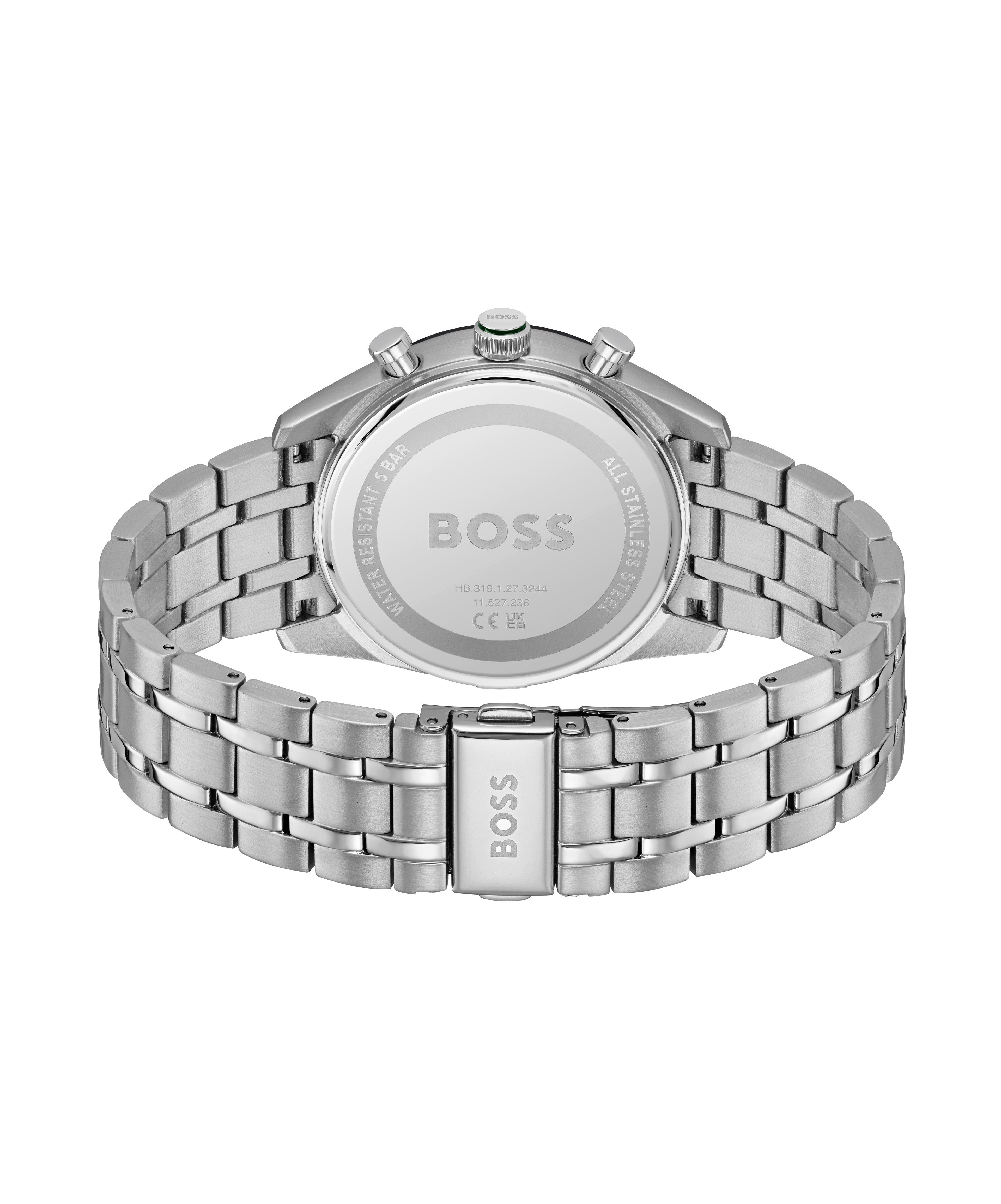 BOSS Multifunktionsuhr TOURMASTER 1514287, Quarzuhr, Armbanduhr, Herrenuhr, Edelstahlarmband, analog, Tag
