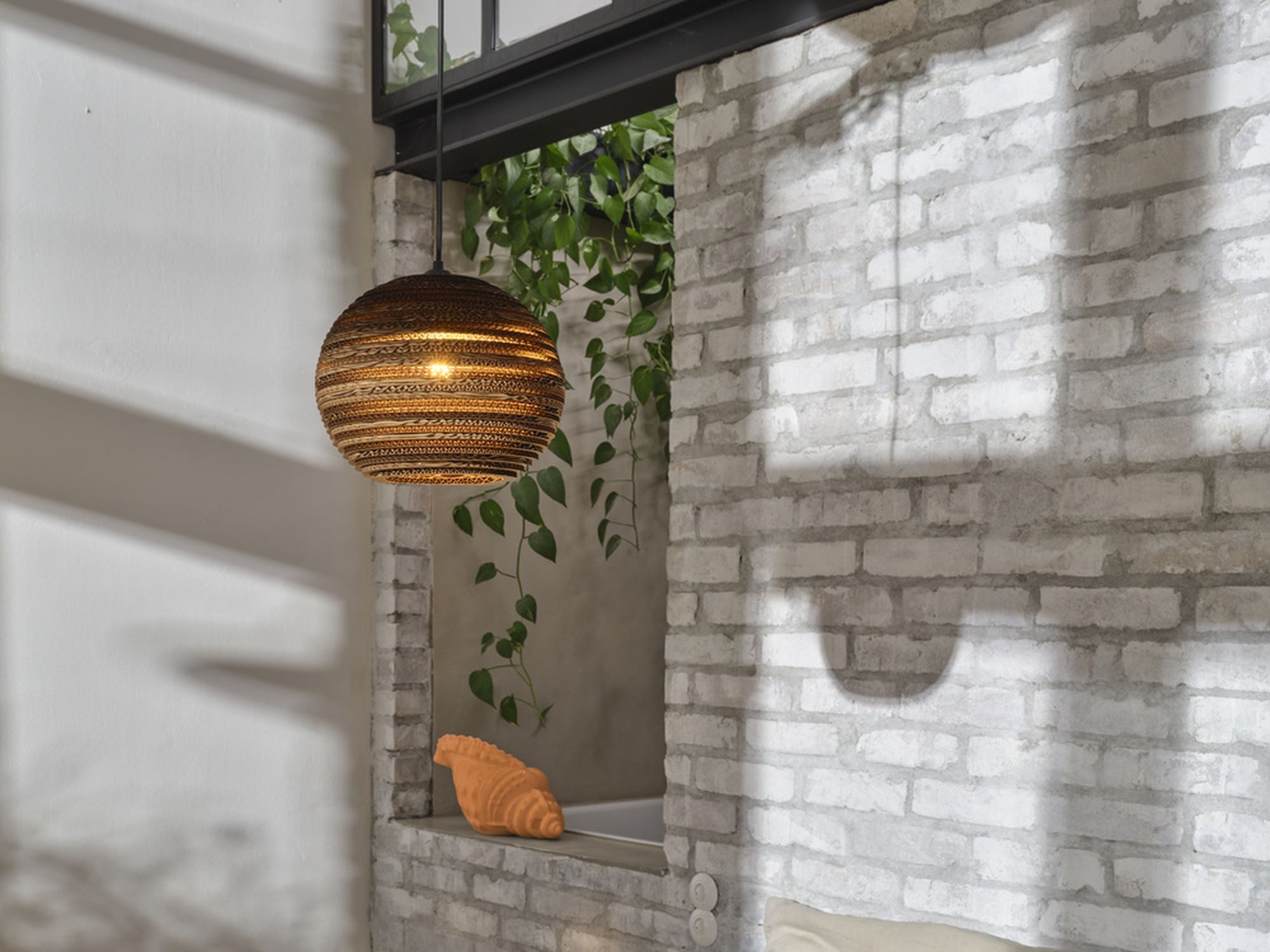 Licht-Erlebnisse Pendelleuchte GERA, ohne Leuchtmittel, E27 D: 26 cm rund H: max. 127 cm Modern