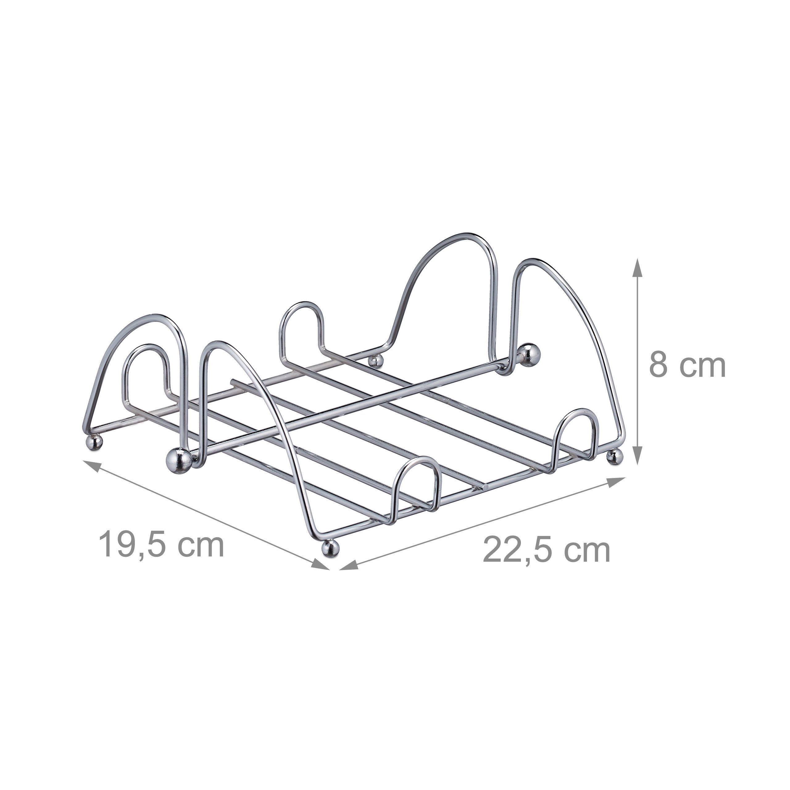 relaxdays Serviettenhalter 2 x Metall Serviettenhalter, Eisen, (2-tlg) – Bild 4 von 5