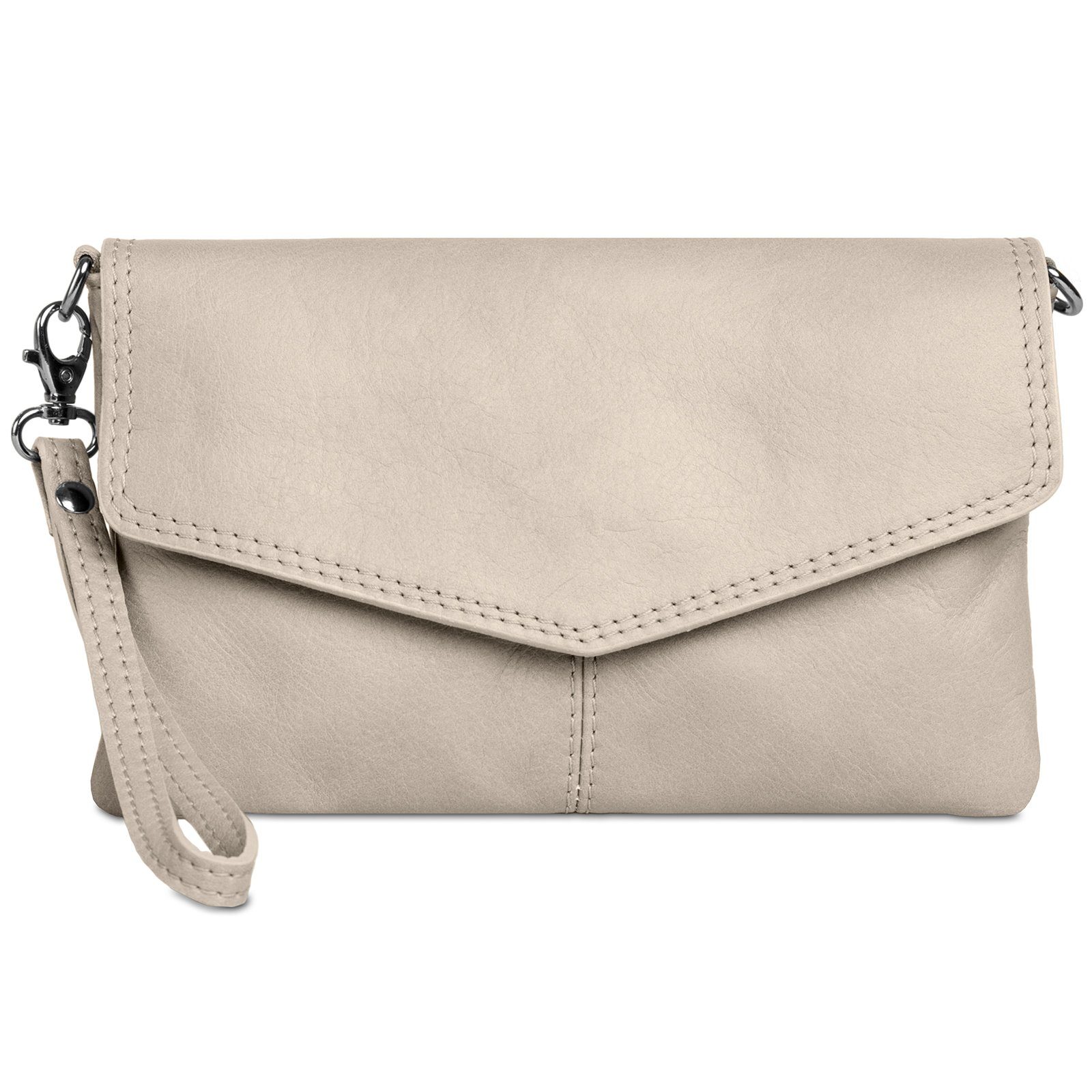 Caspar Clutch Abendtasche Leder Damen Umhängetasche günstig online kaufen