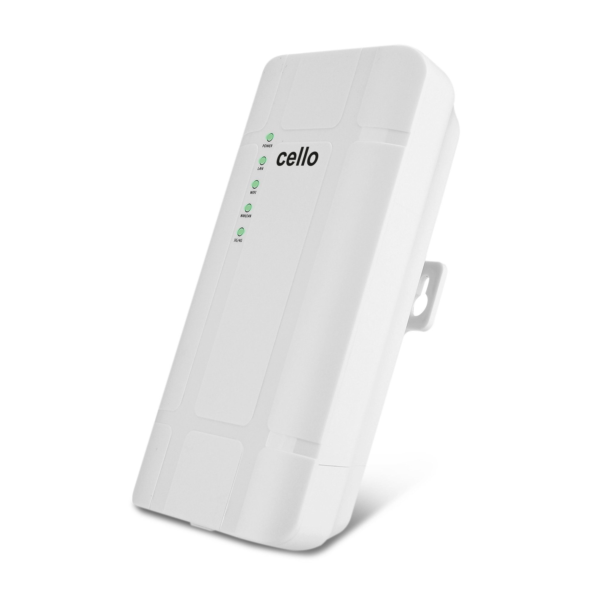 Cello 4G LTE WLAN-Router für den Außenbereich, 300Mbit, 4G, LTE 4G/LTE-Router, Bis zu 25 Geräte gleichzeitig, SIM‑Lock‑frei, 12V / 24V PoE / 230V