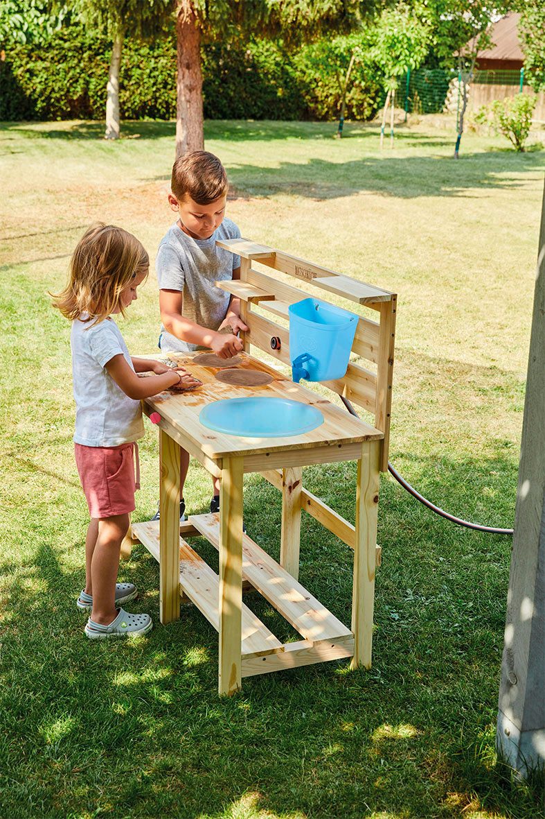 Happy People Outdoor-Spielküche Holz, Kunststoff, FSC® günstig online kaufen